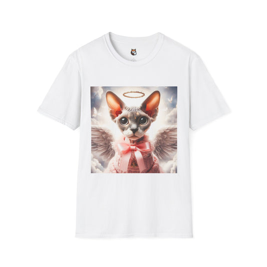 Devon Rex pretty Angel Unisex Softstyle T-Shirt