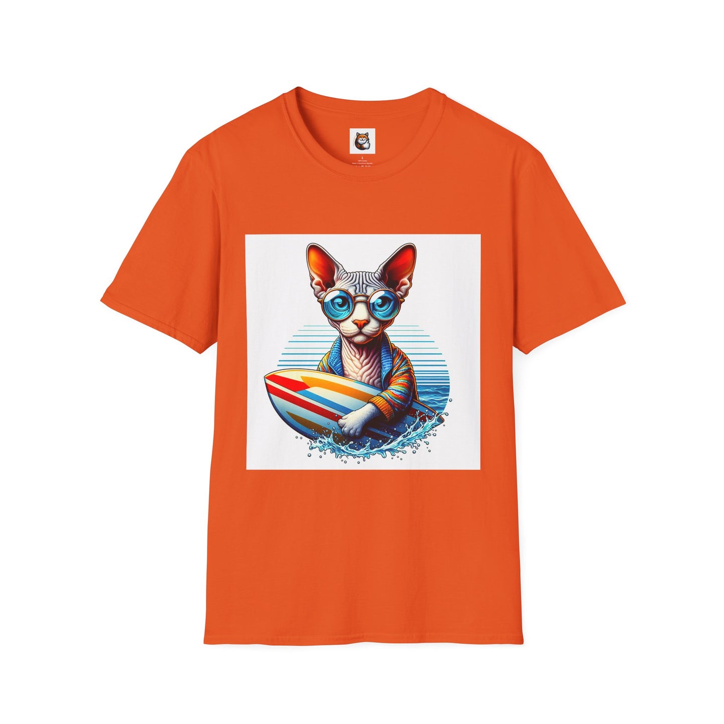 Devon Rex Cat Unisex Softstyle T-Shirt