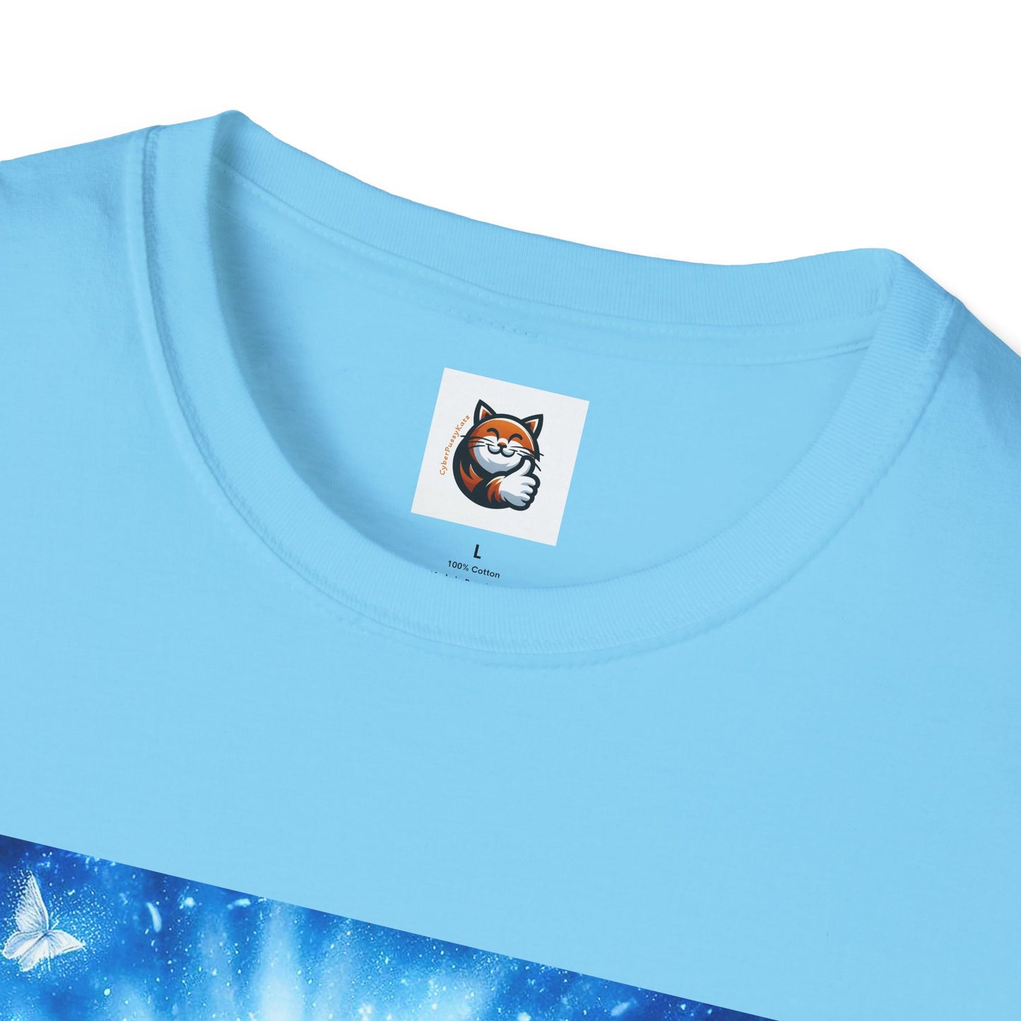 Russian Blue Cat Unisex Softstyle T-Shirt
