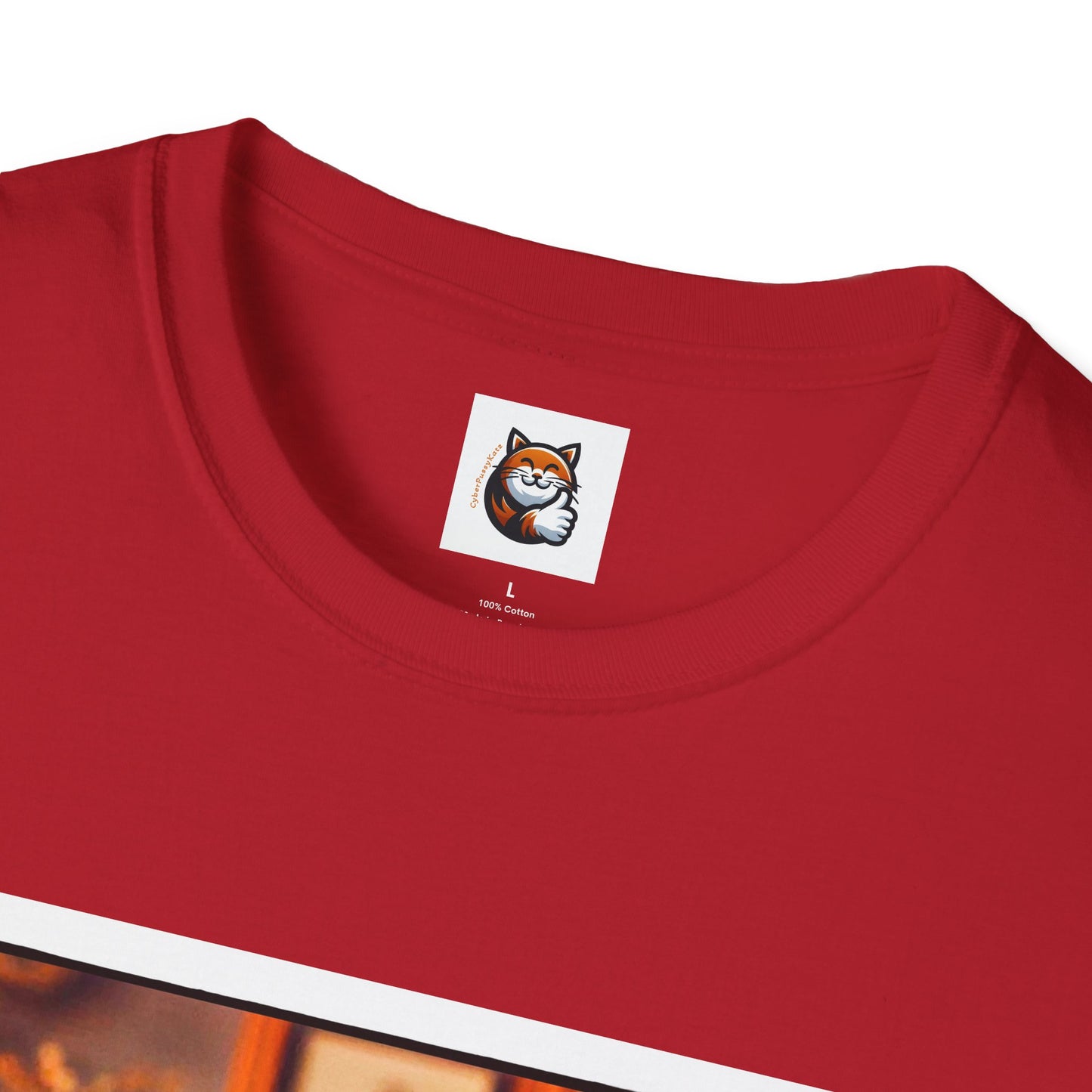 Devon Rex bow and tie Unisex Softstyle T-Shirt
