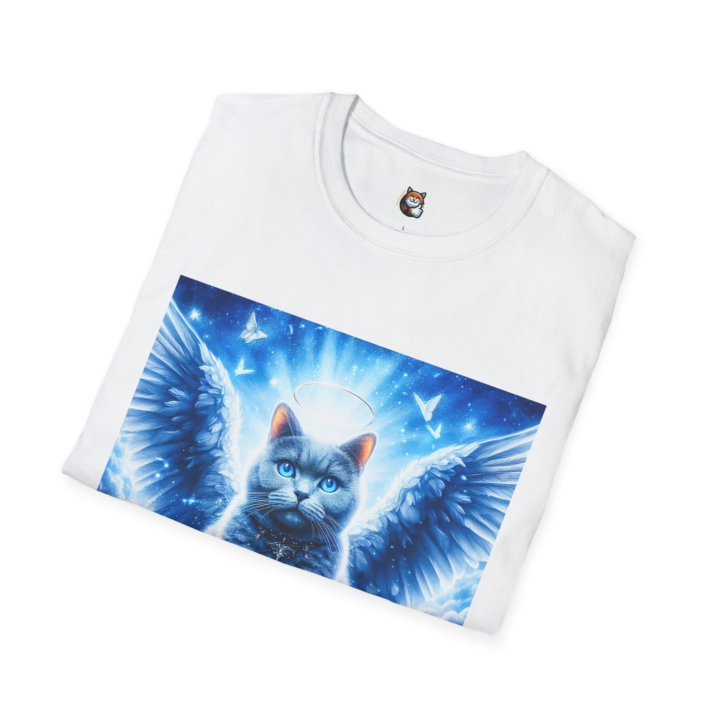 Russian Blue Cat Unisex Softstyle T-Shirt
