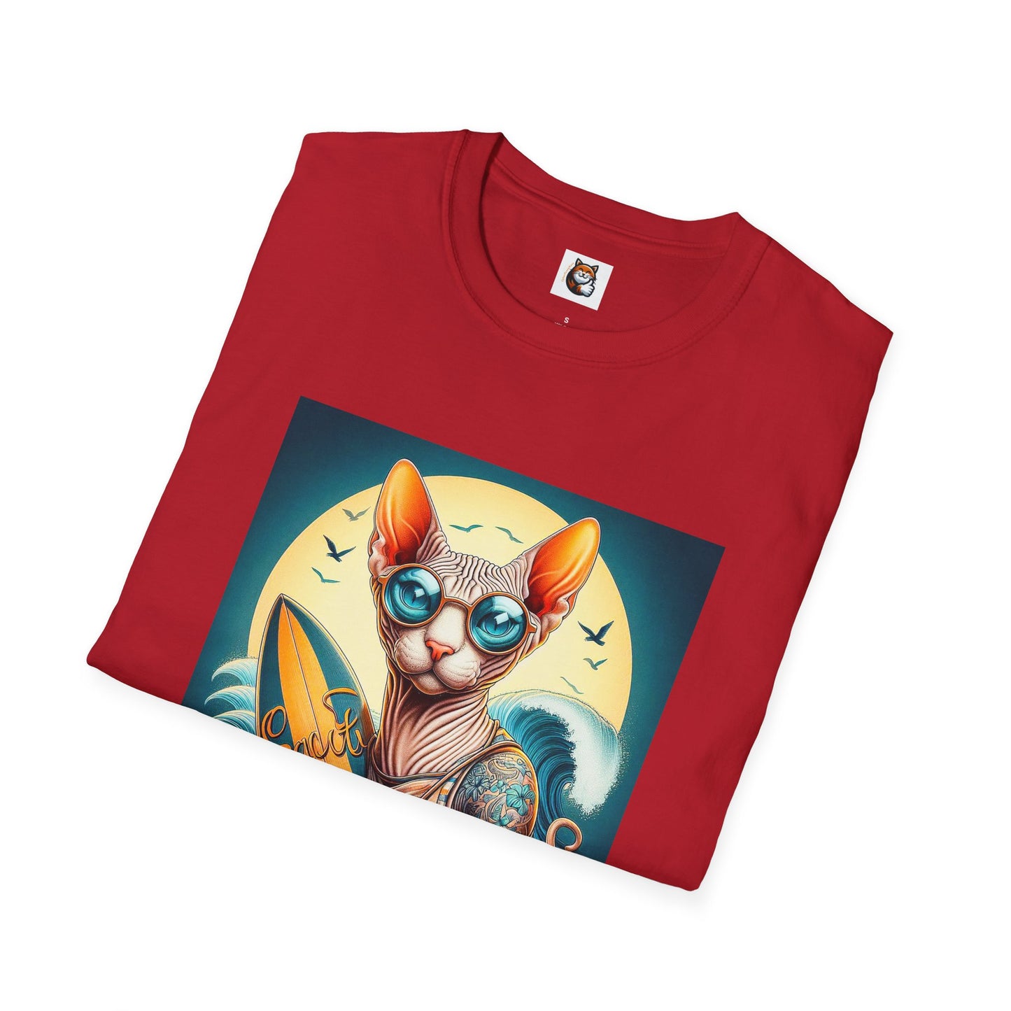 Sphynx Cat surfer