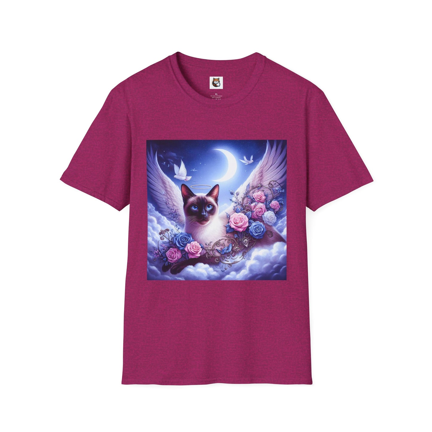 Siamese Cat clouds and flowers