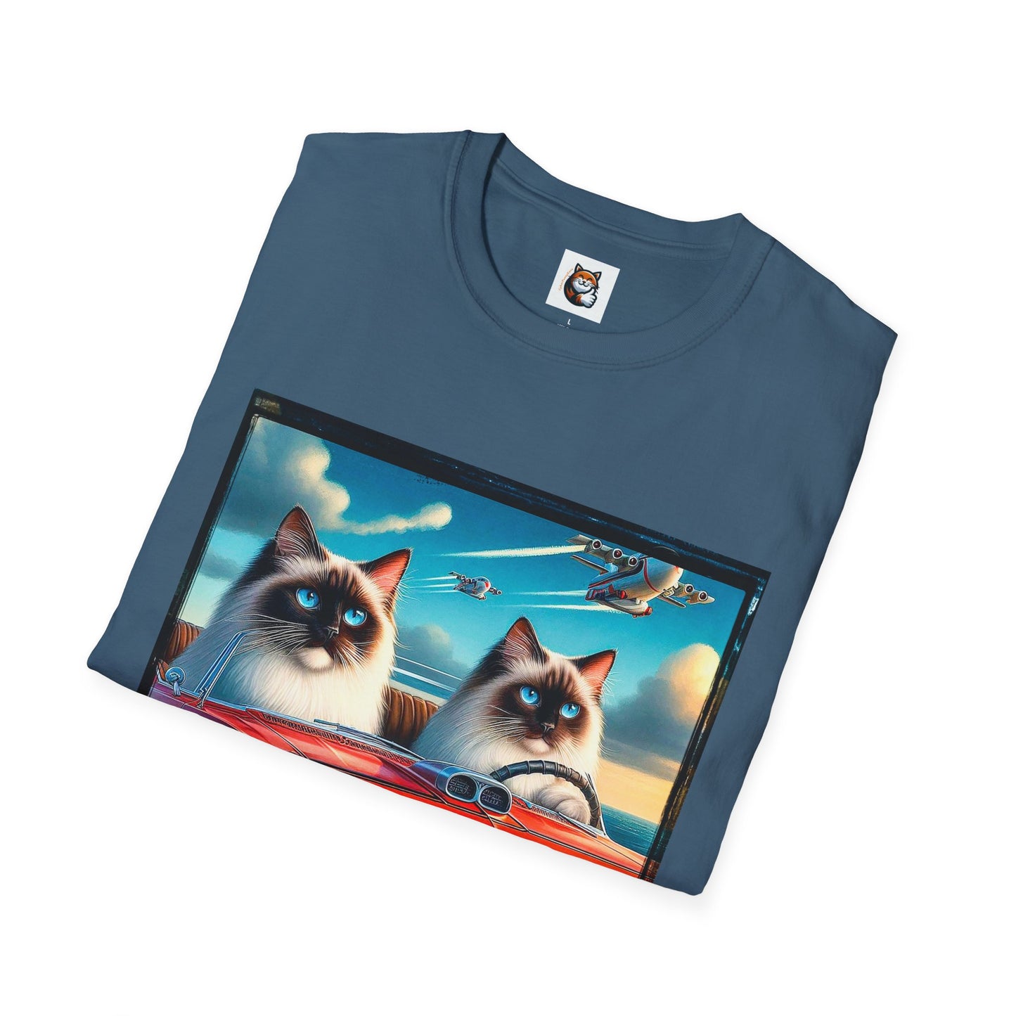 Wacky Birman night driving Softstyle T-Shirt