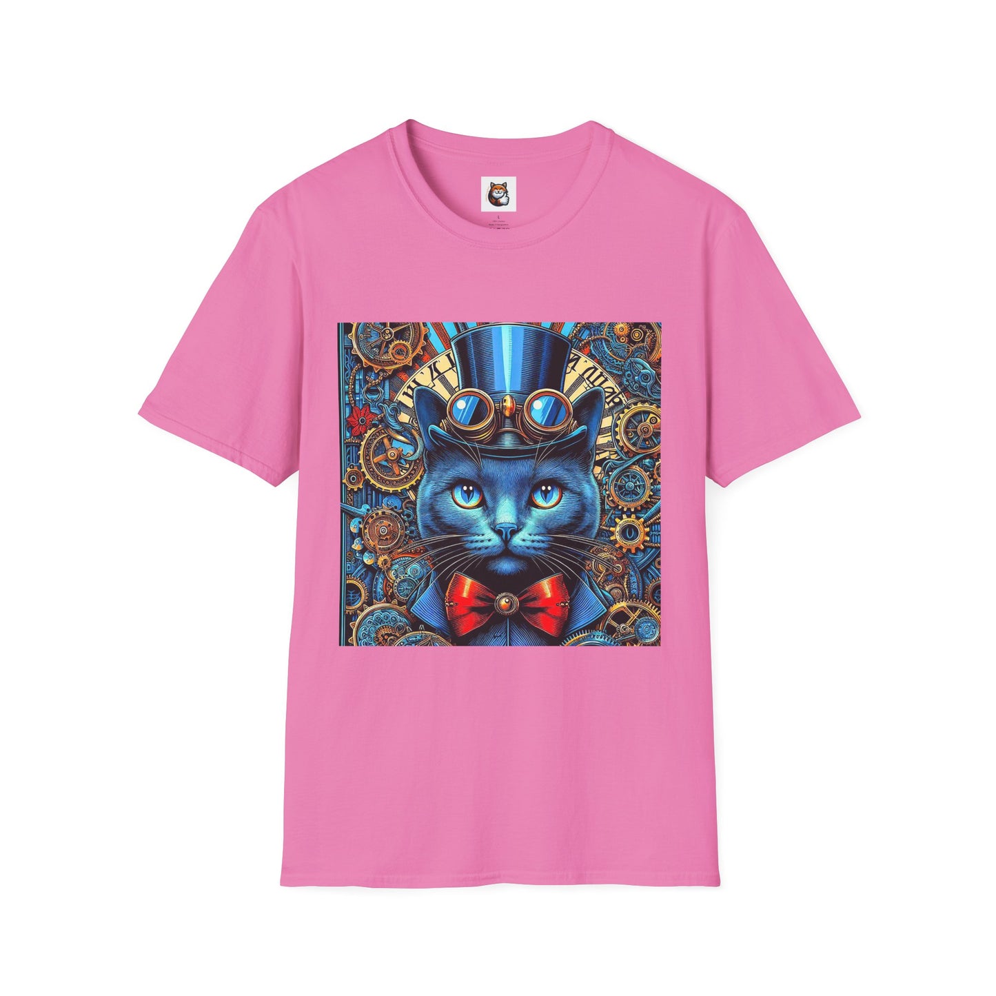 Russian Blue Cat Unisex Softstyle T-Shirt