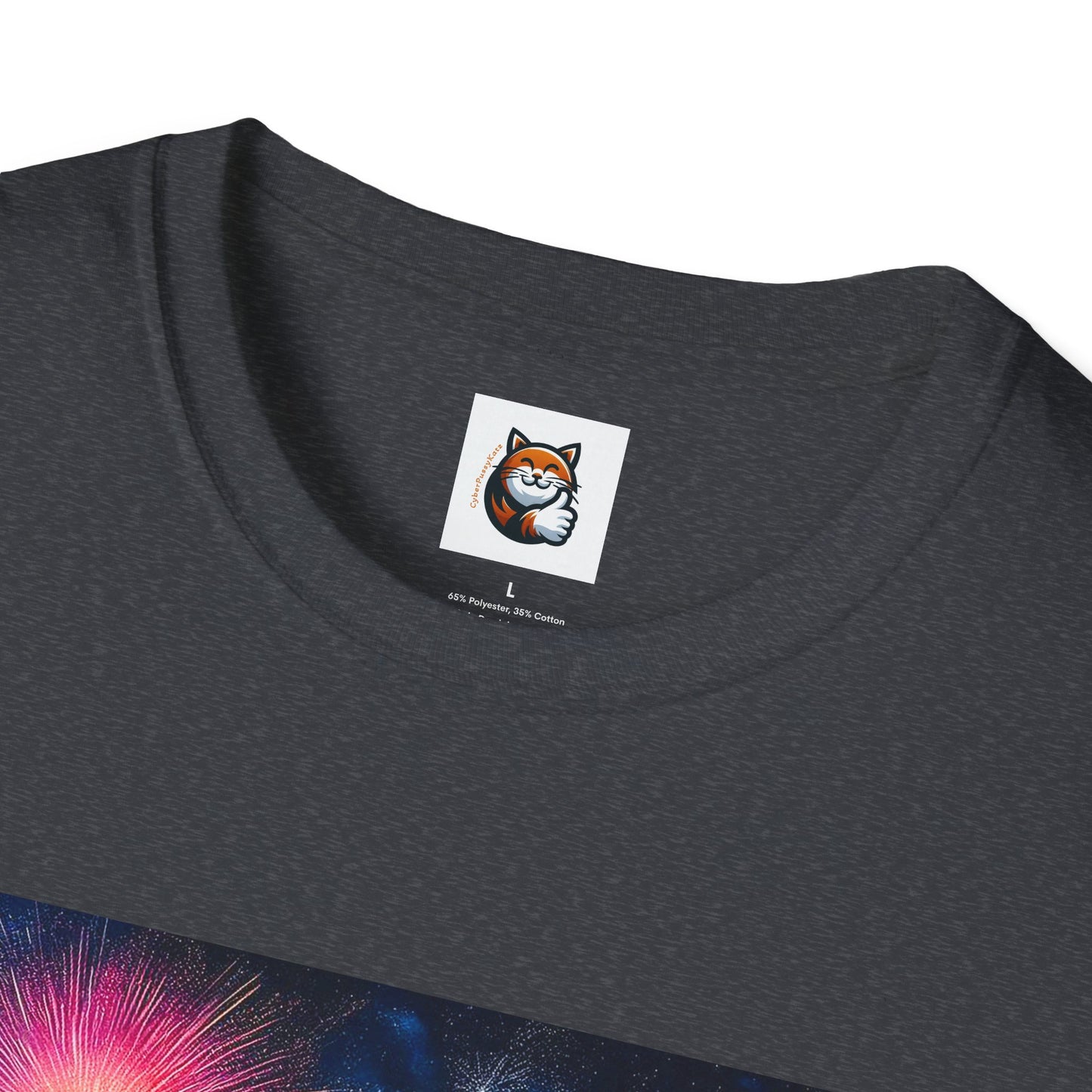 Wacky Domestic Cat Unisex Softstyle T-Shirt