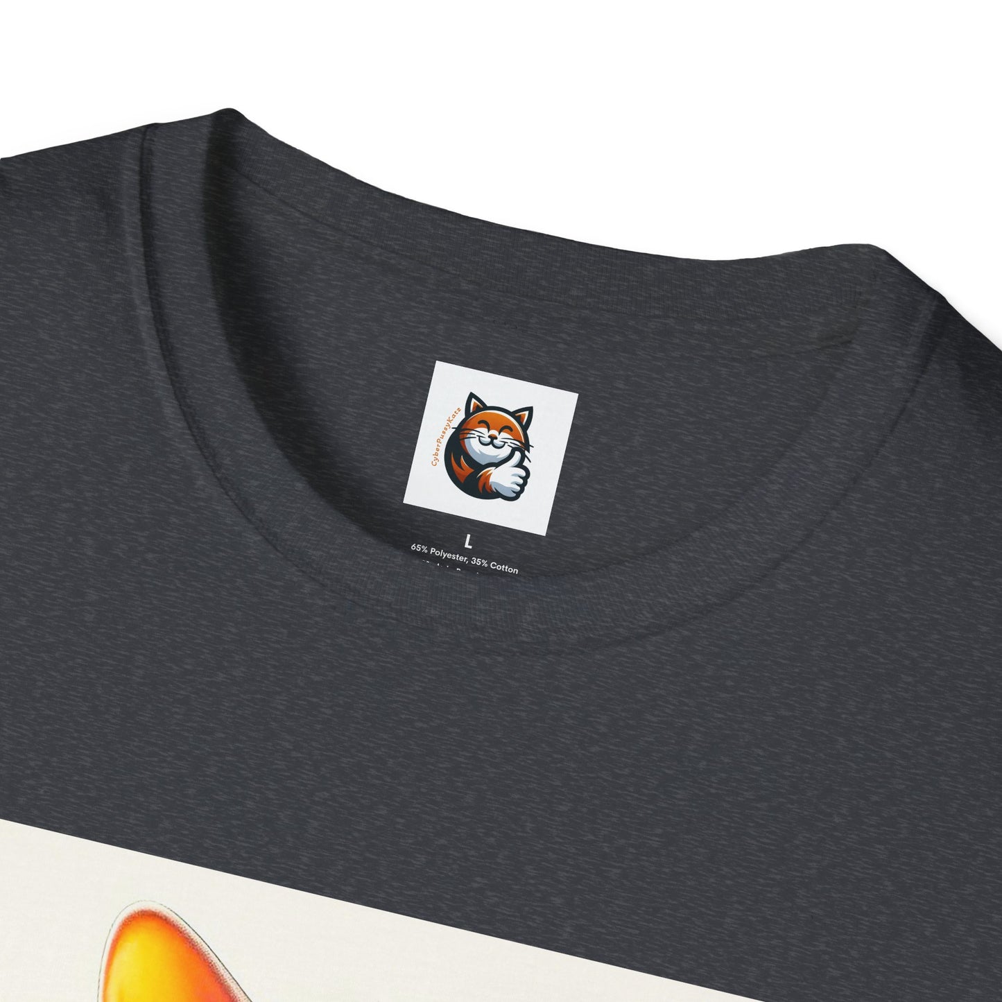 Devon Rex Cat surfing beauty  Softstyle T-Shirt