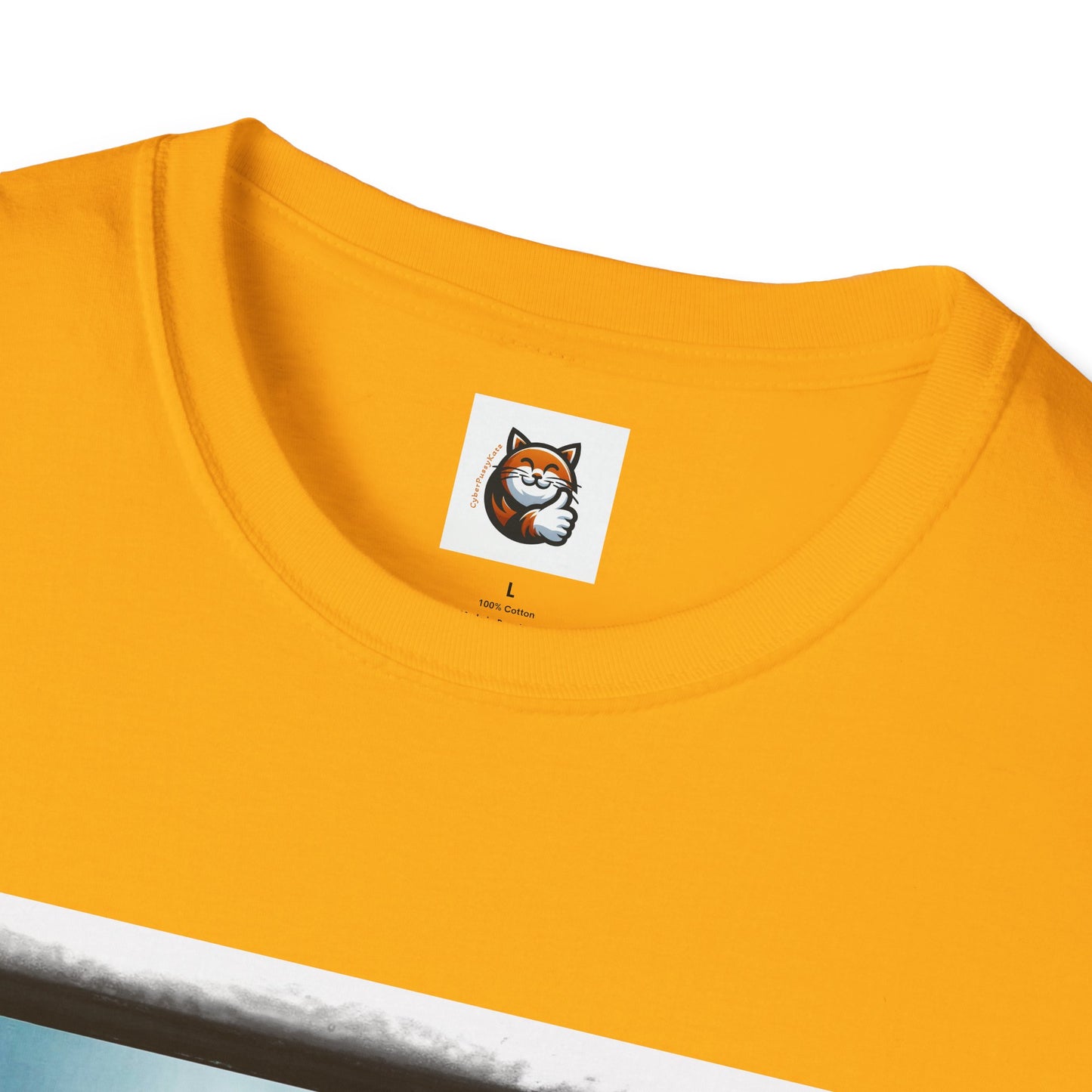 Cornish Rex Cat hat and bow tie Softstyle T-Shirt