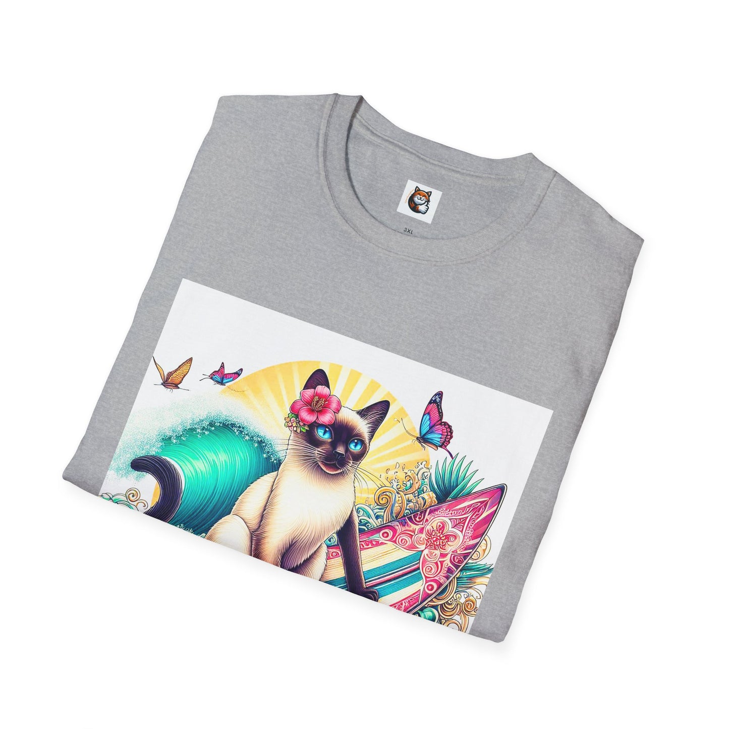 Siamese Cat surfing