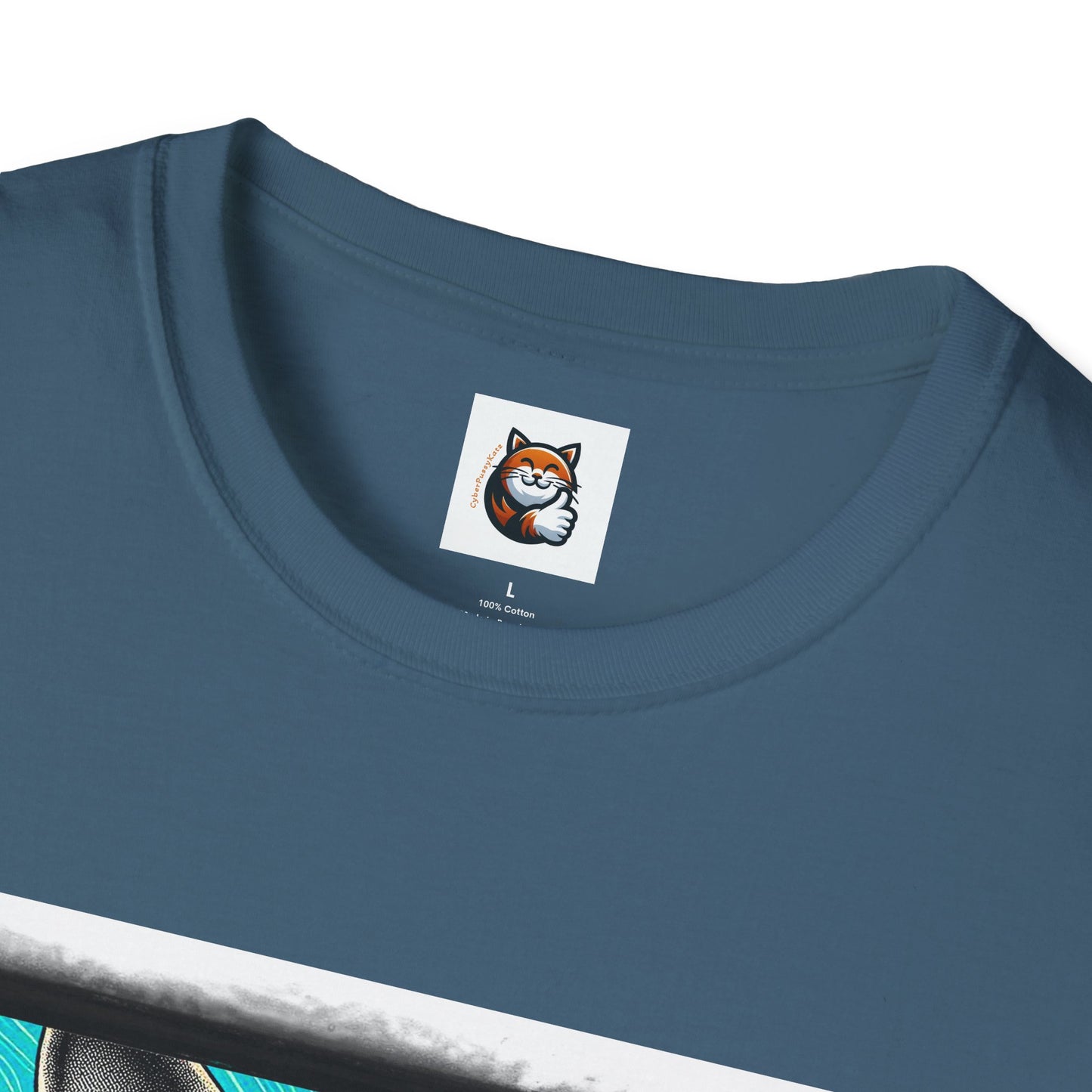Devon Rex Cat steam punk Softstyle T-Shirt