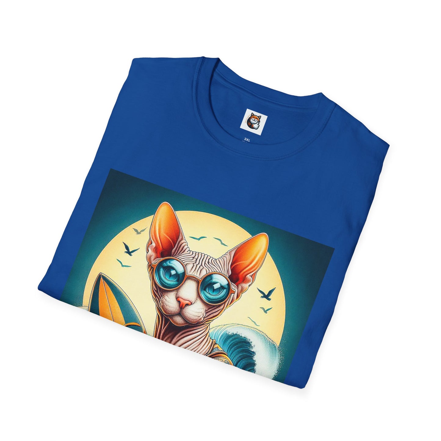 Sphynx Cat surfer