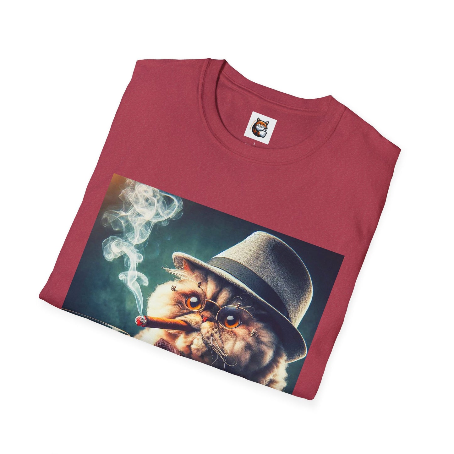 Selkirk Rex Cat T-Shirt cigars and whiskey