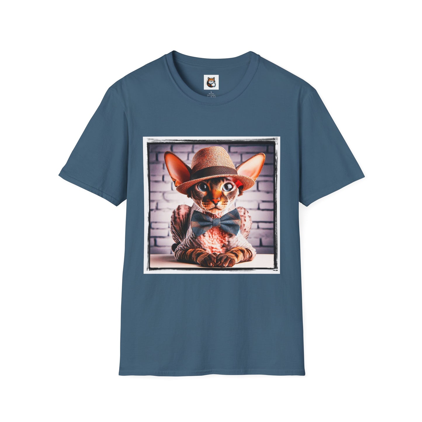 Cornish Rex Cat bow tie and hat T-Shirt