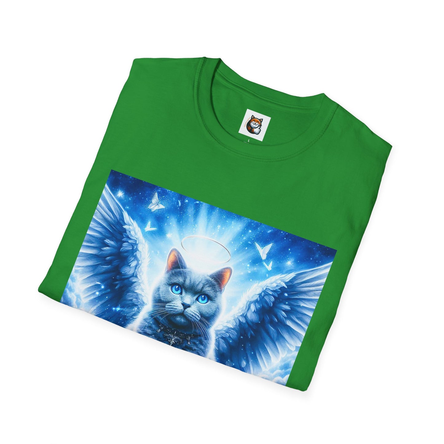 Russian Blue Cat Unisex Softstyle T-Shirt