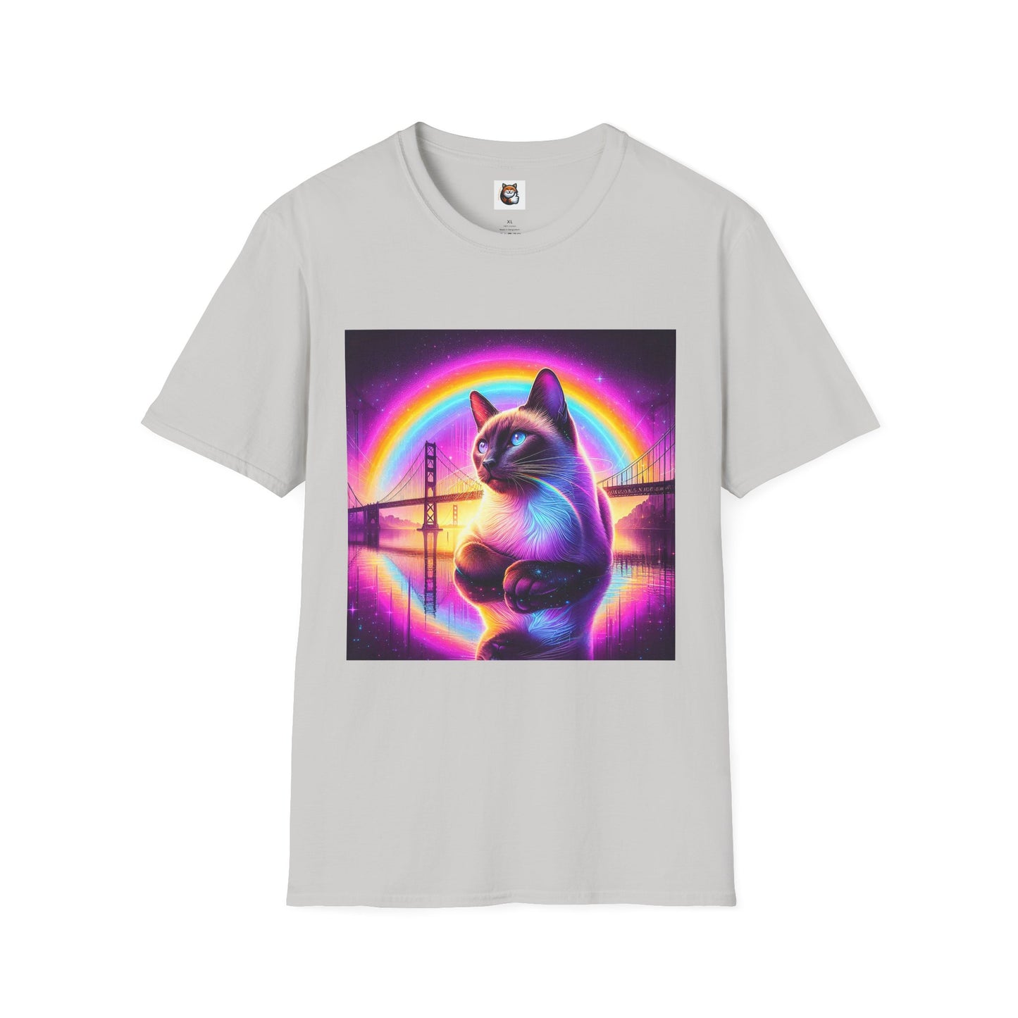 Siamese Cat purple rainbow