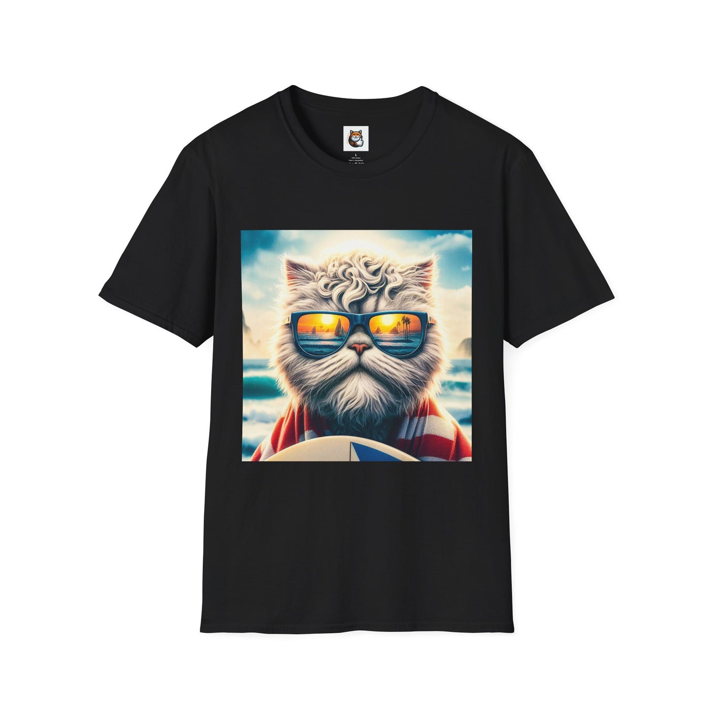 Selkirk Rex Cat T-Shirt  beach day