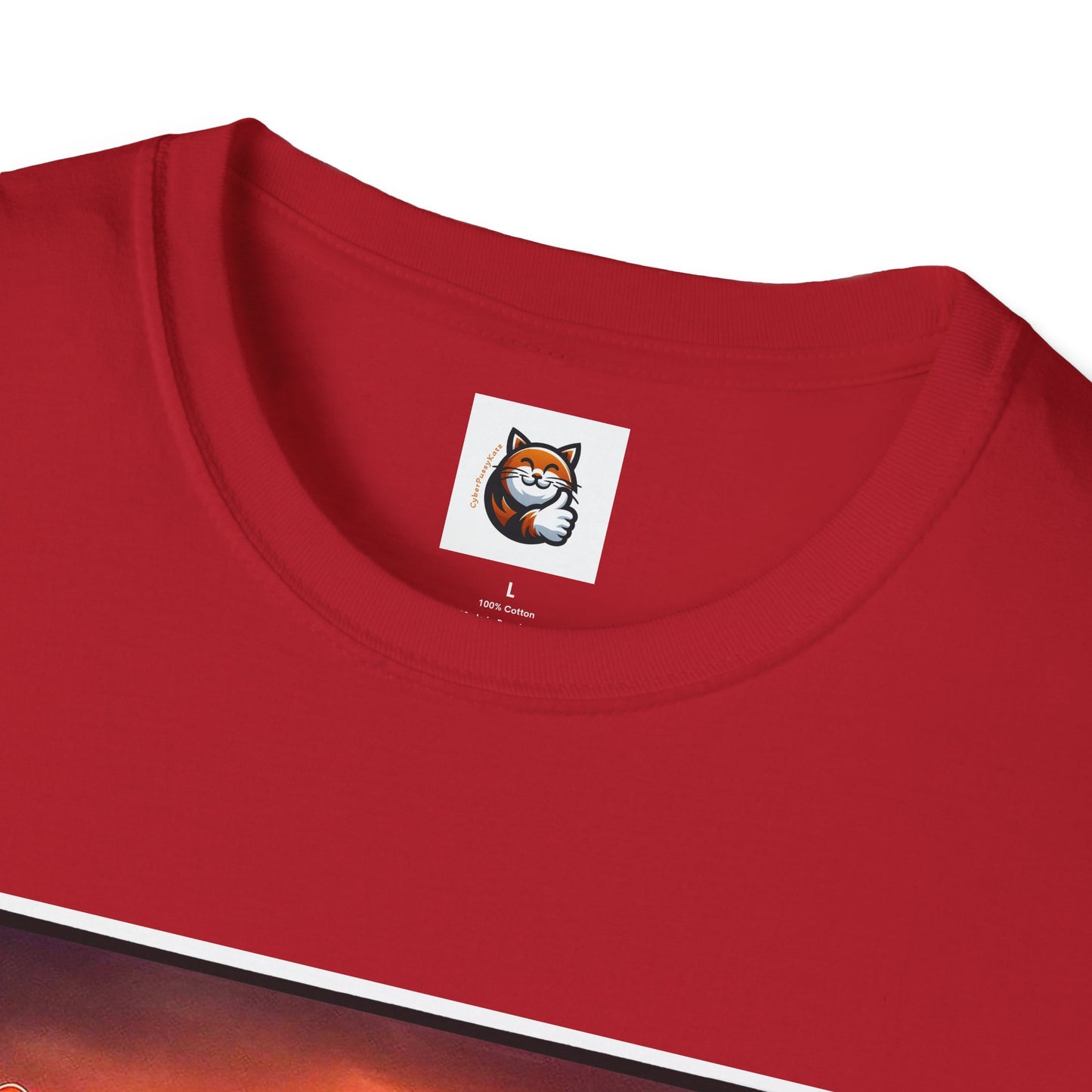 Wacky  Devon Rex Cats driving  Unisex Softstyle T-Shirt