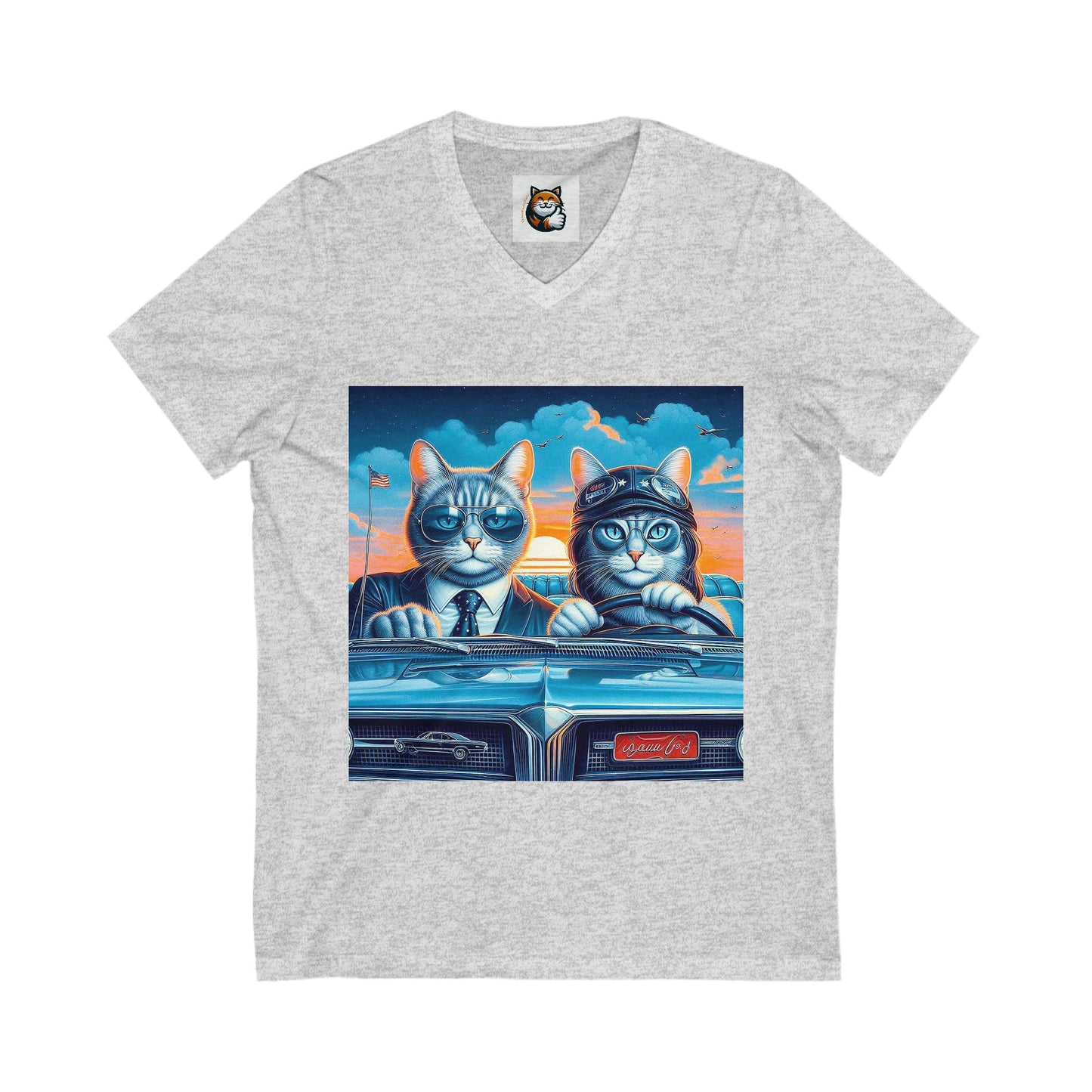 Wacky Russian Blue fun couple shirt