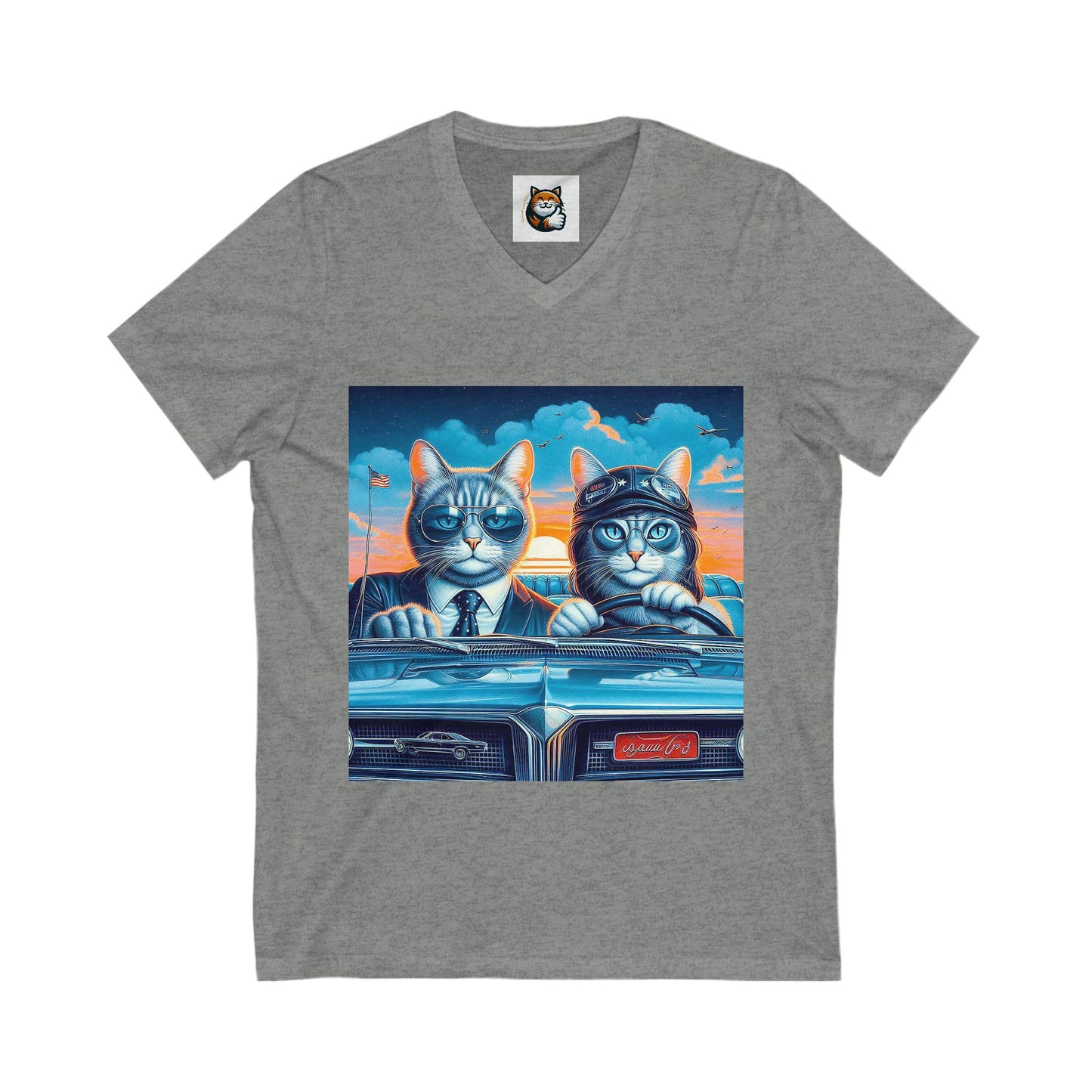 Wacky Russian Blue fun couple shirt