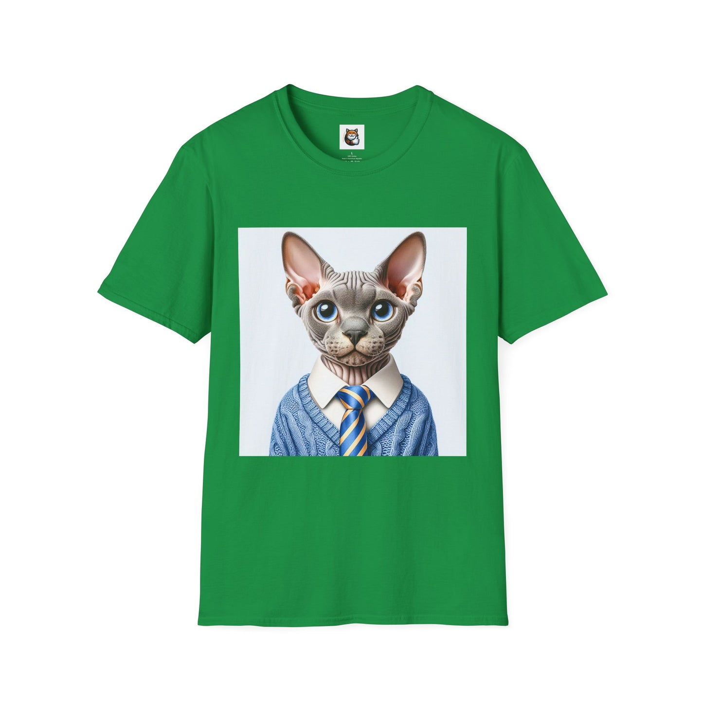 Devon Rex Cat Unisex Softstyle T-Shirt