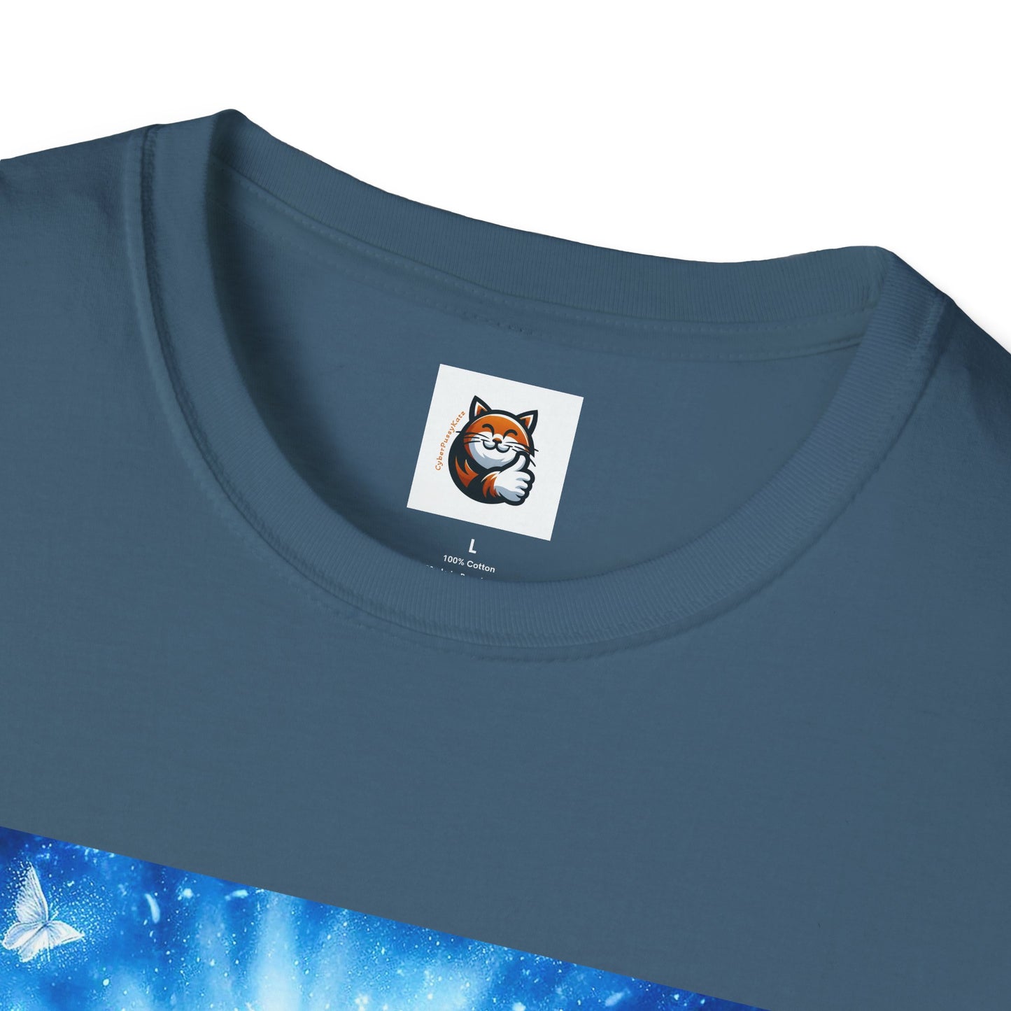 Russian Blue Cat Unisex Softstyle T-Shirt