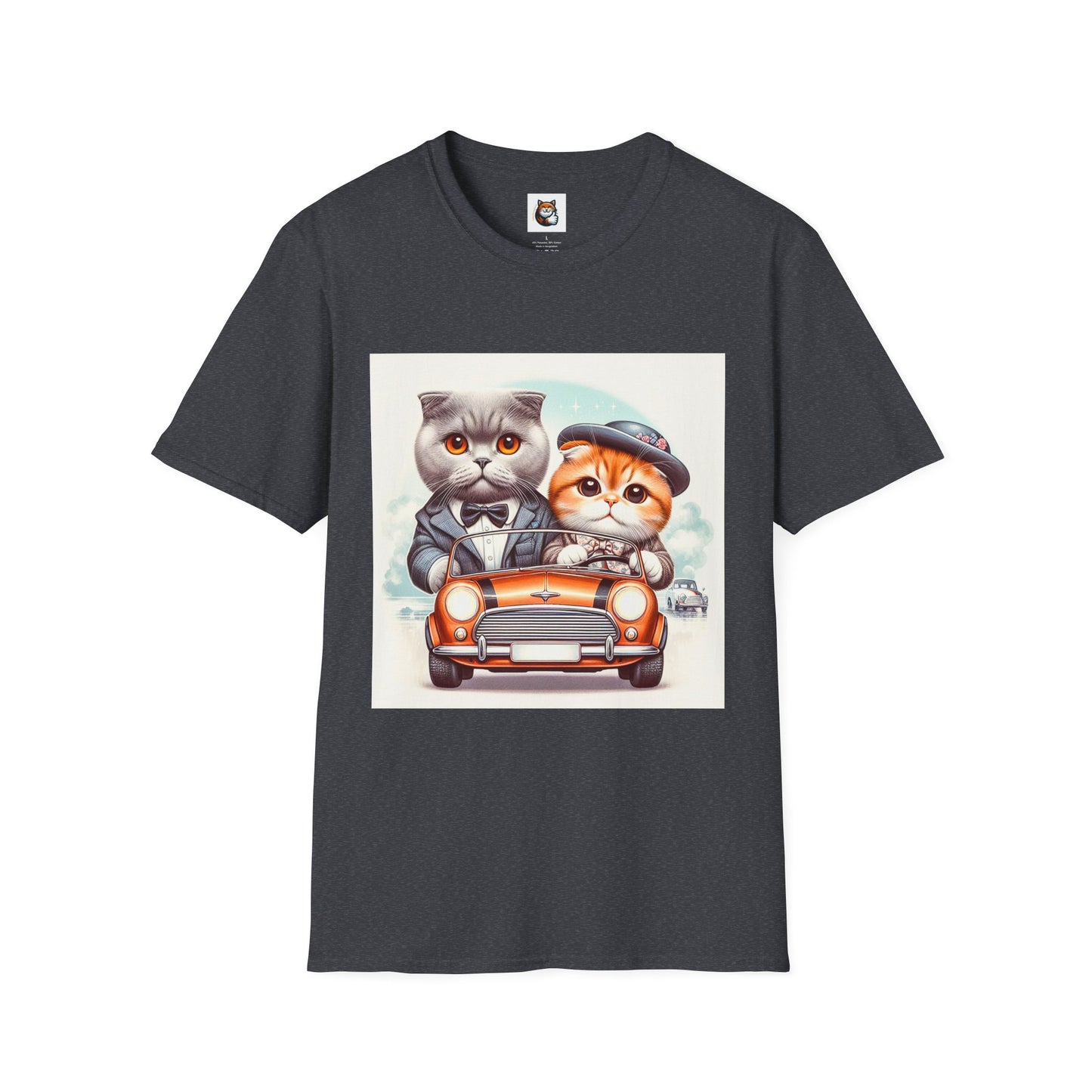 Scottish Fold Cat baby couple driving