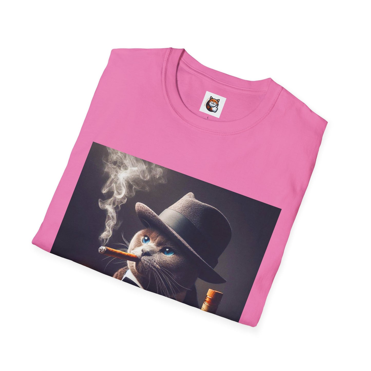 Russian Blue Cat Unisex Softstyle T-Shirt