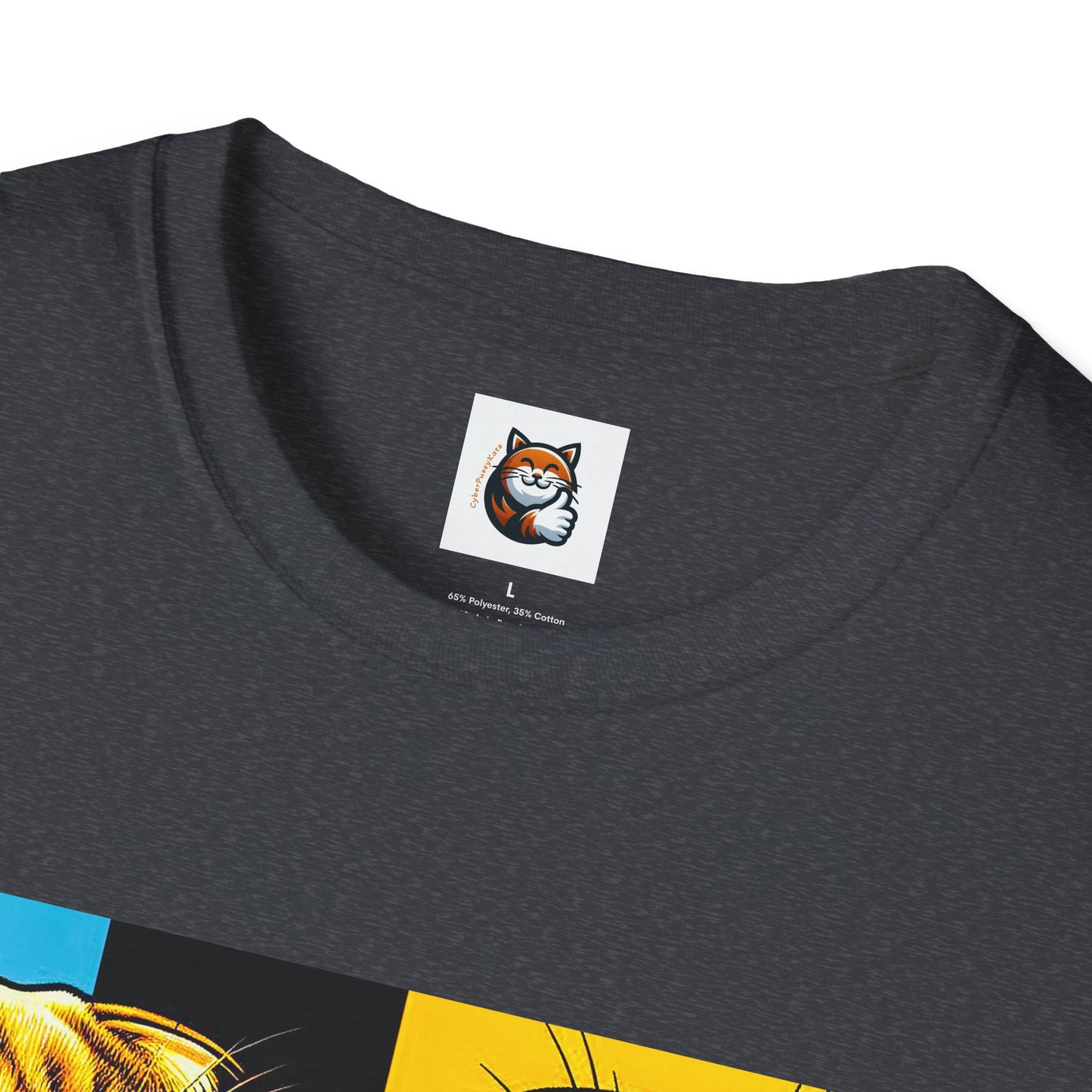 Scottish Fold Cat colorful squares  T-Shirt