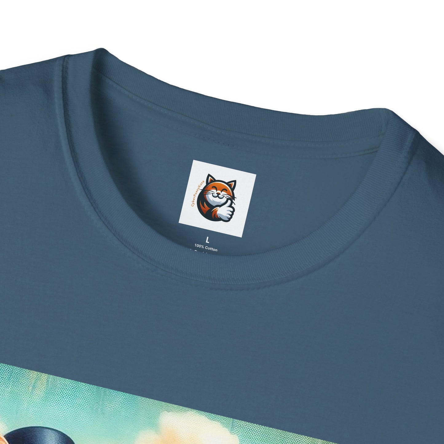 Wacky Domestic Cat Unisex Softstyle T-Shirt