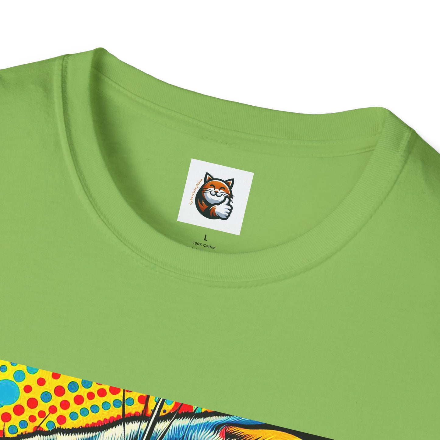 Scottish Fold Cat yellow comic book shirt