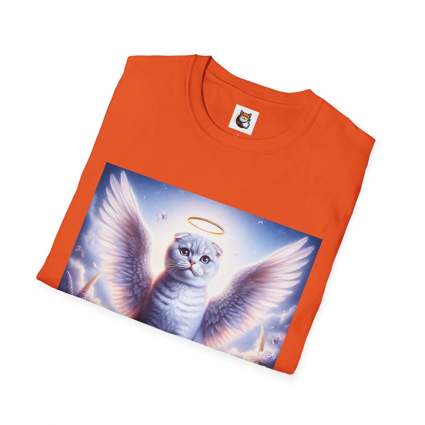 Scottish Fold Cat heavenly Angel T-Shirt
