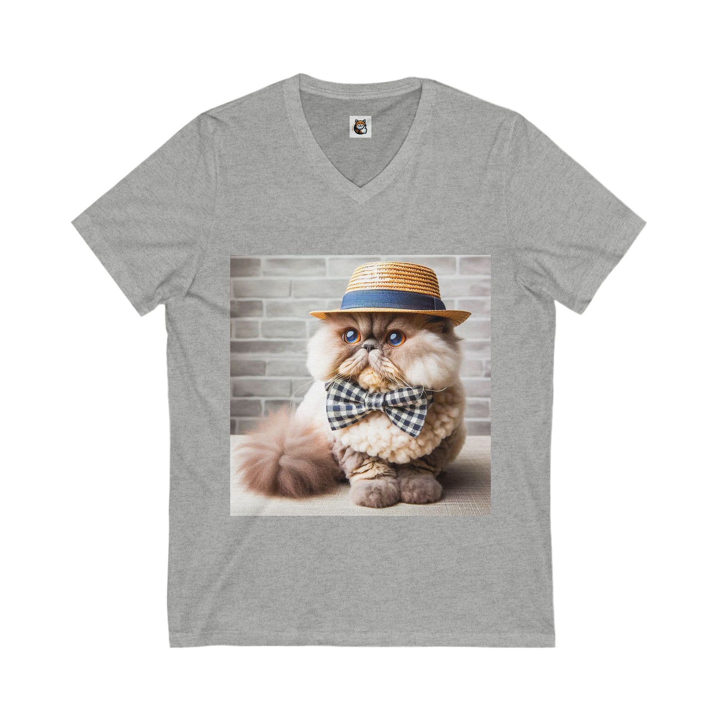 Selkirk Rex Design V-Neck fluffy beauty