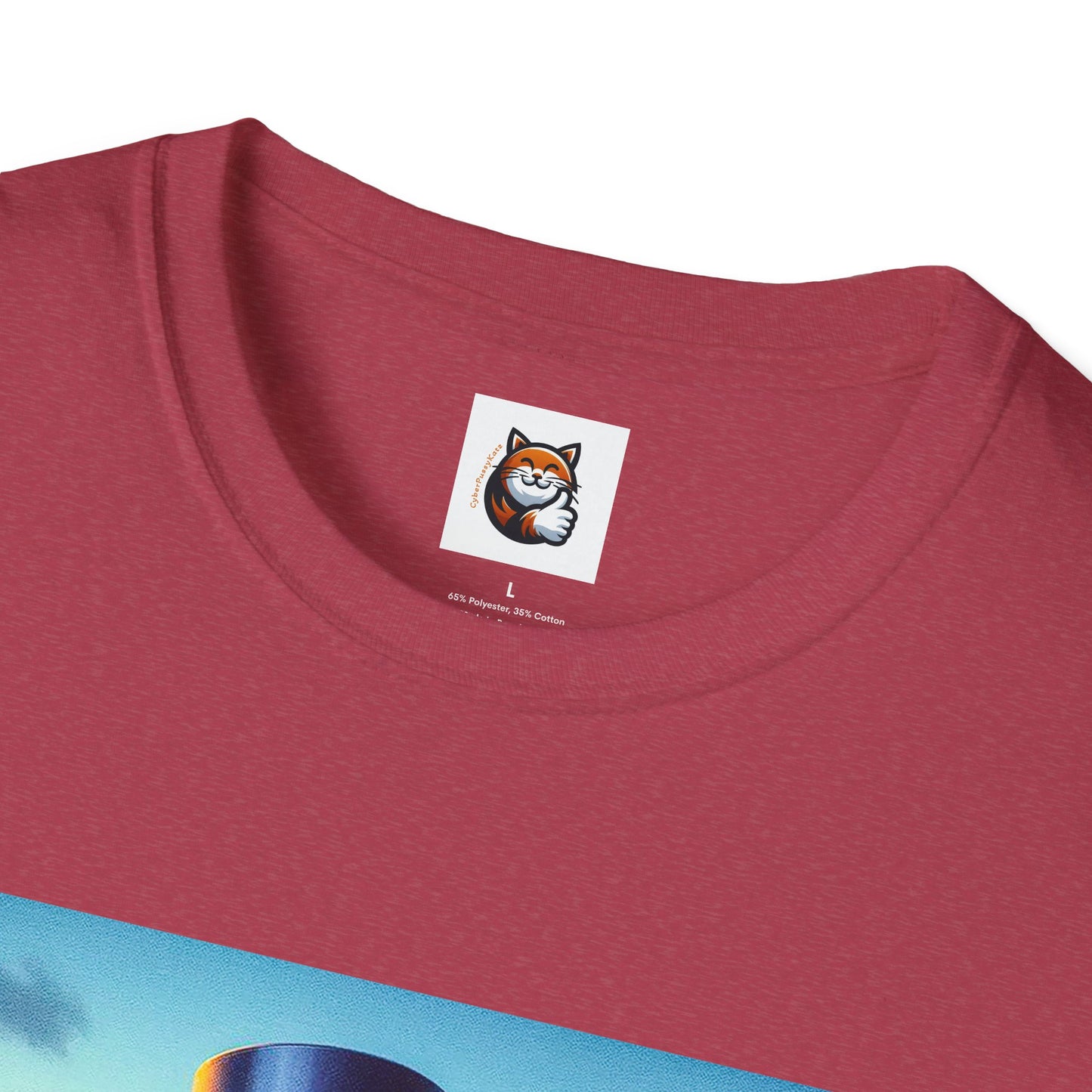 Russian Blue Cat driving couple  T-Shirt