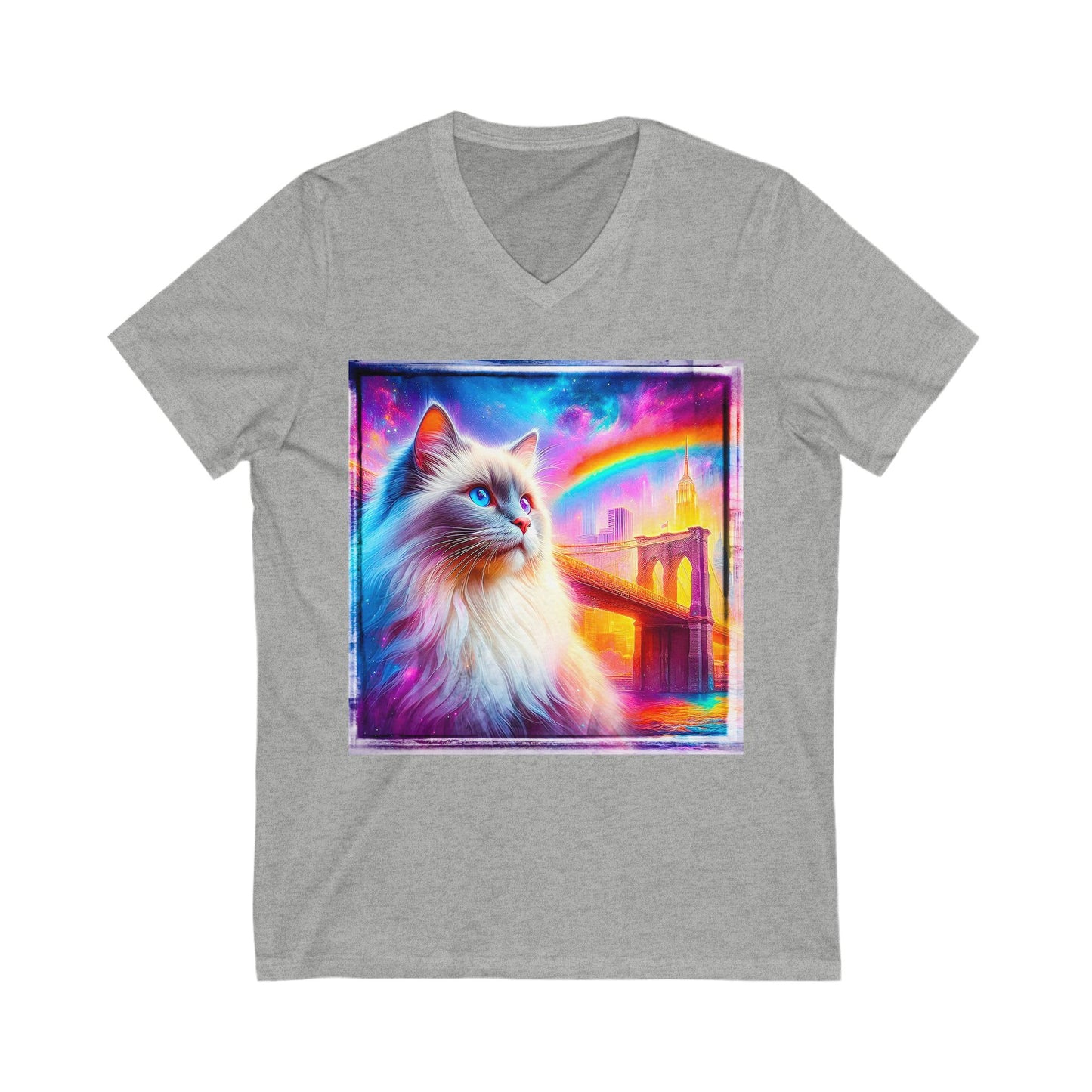 Birman Unisex Jersey Short Sleeve V-Neck Tee
