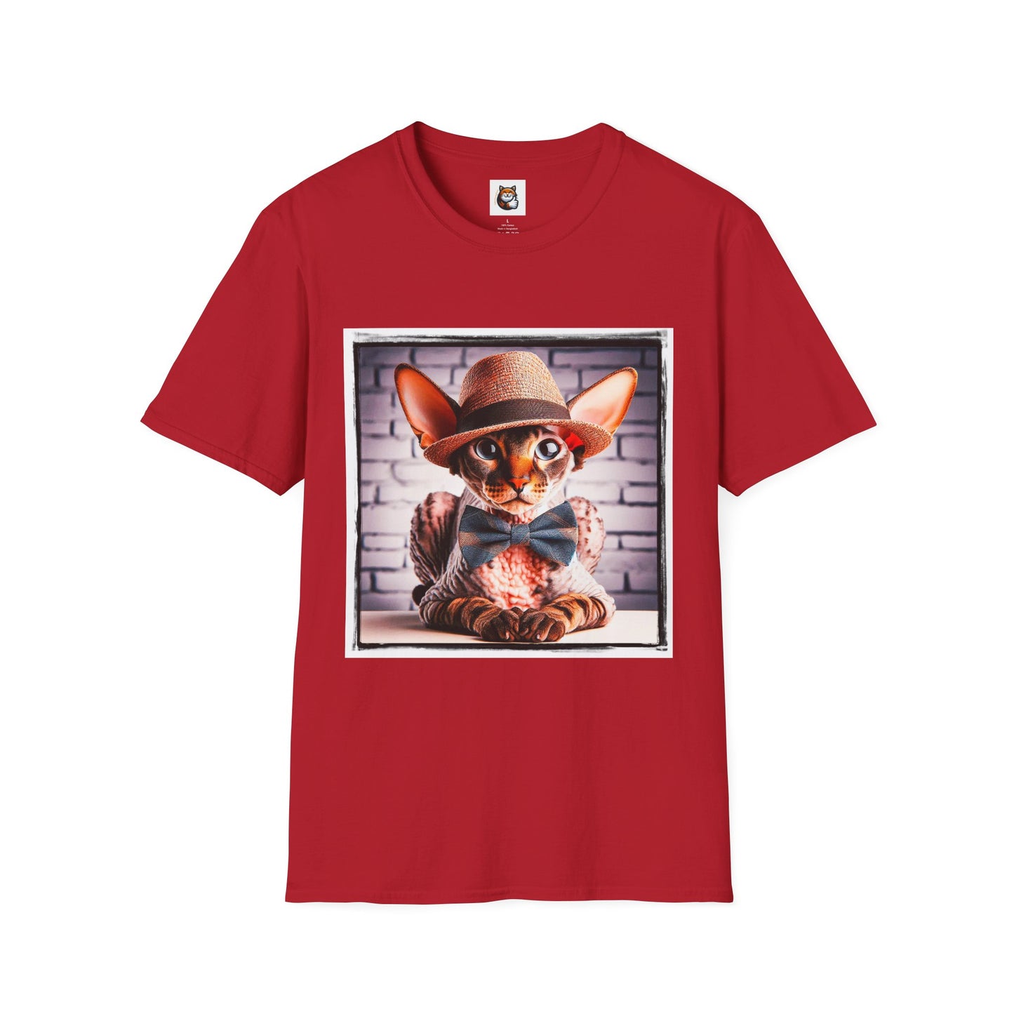 Cornish Rex Cat bow tie and hat T-Shirt