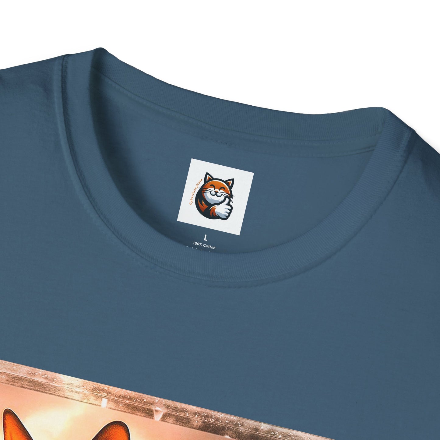 Wacky  Devon Rex pretty sunset  Unisex Softstyle T-Shirt