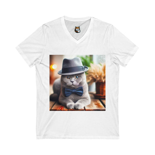 Russian Blue Cat Unisex top hat shirt