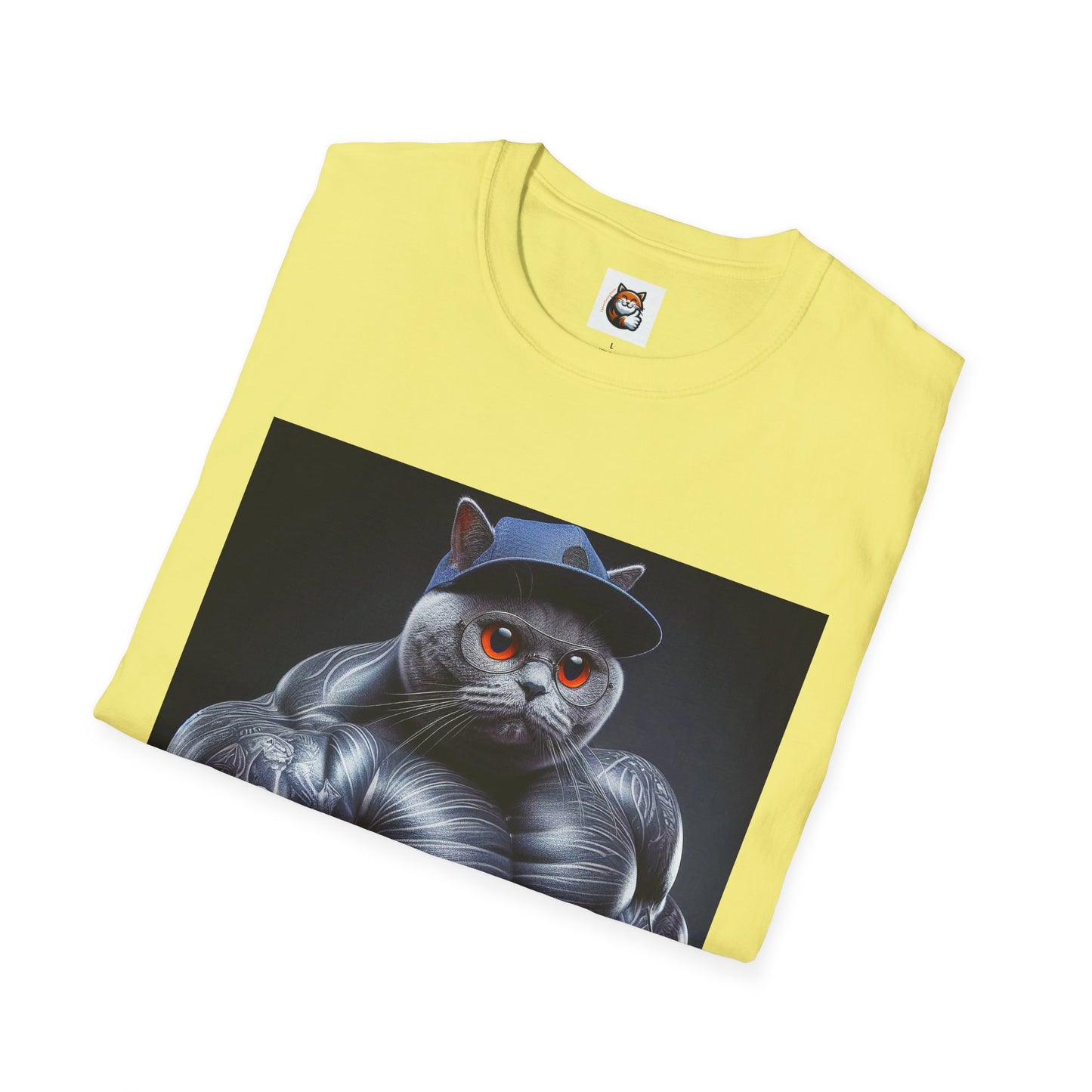 Russian Blue Cat arm day  T-Shirt