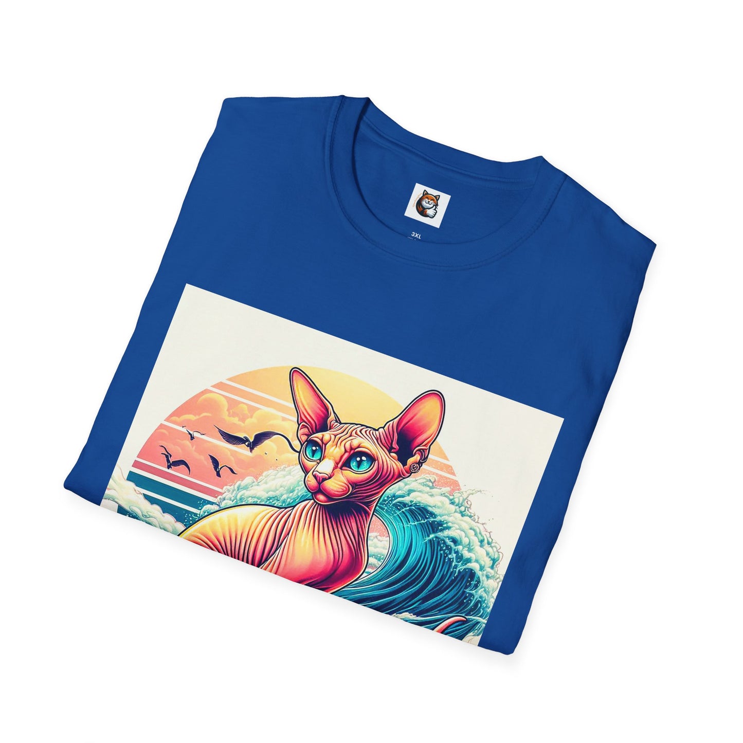 Sphynx Cat surfing