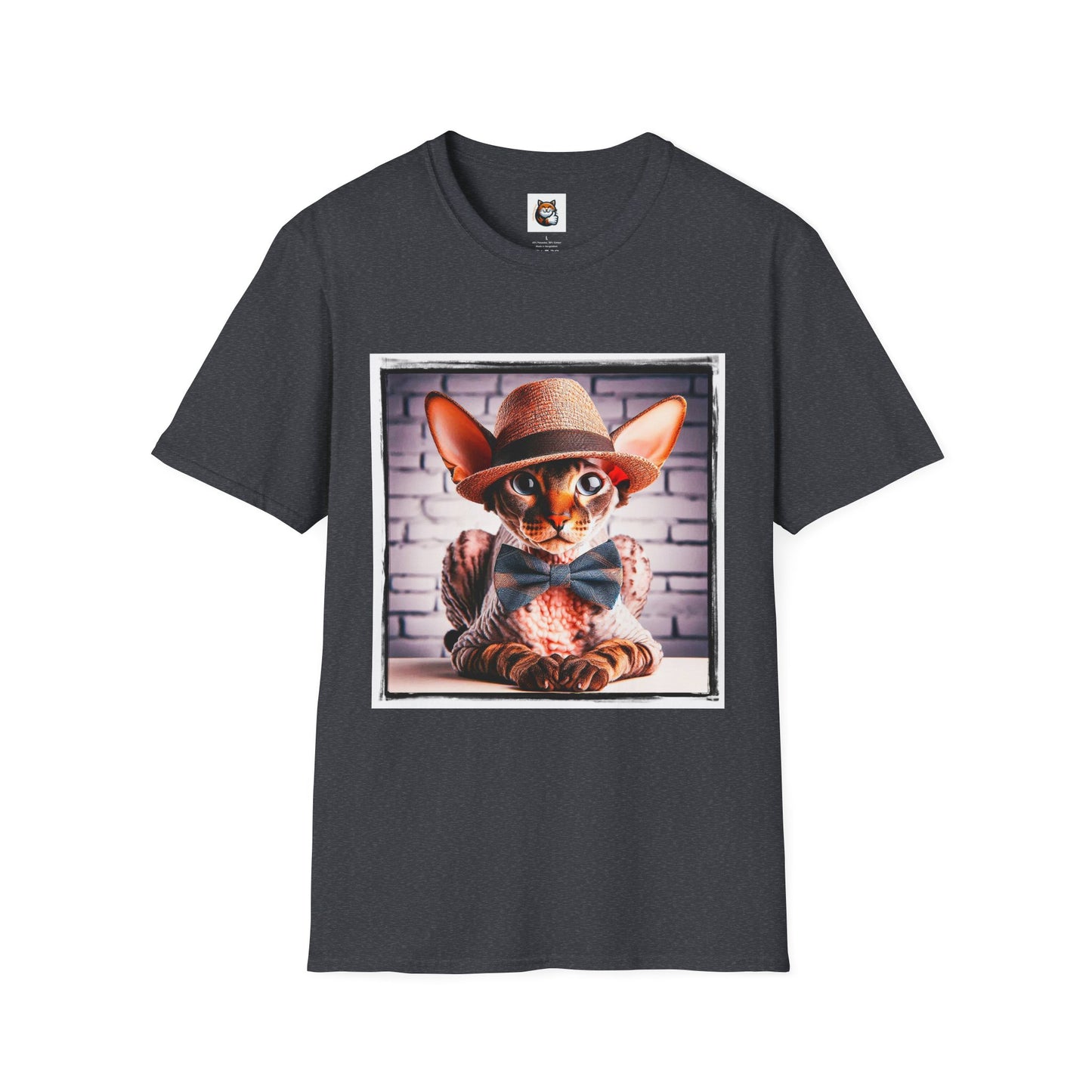 Cornish Rex Cat bow tie and hat T-Shirt
