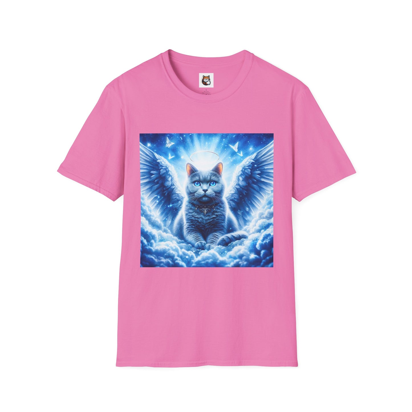 Russian Blue Cat Unisex Softstyle T-Shirt