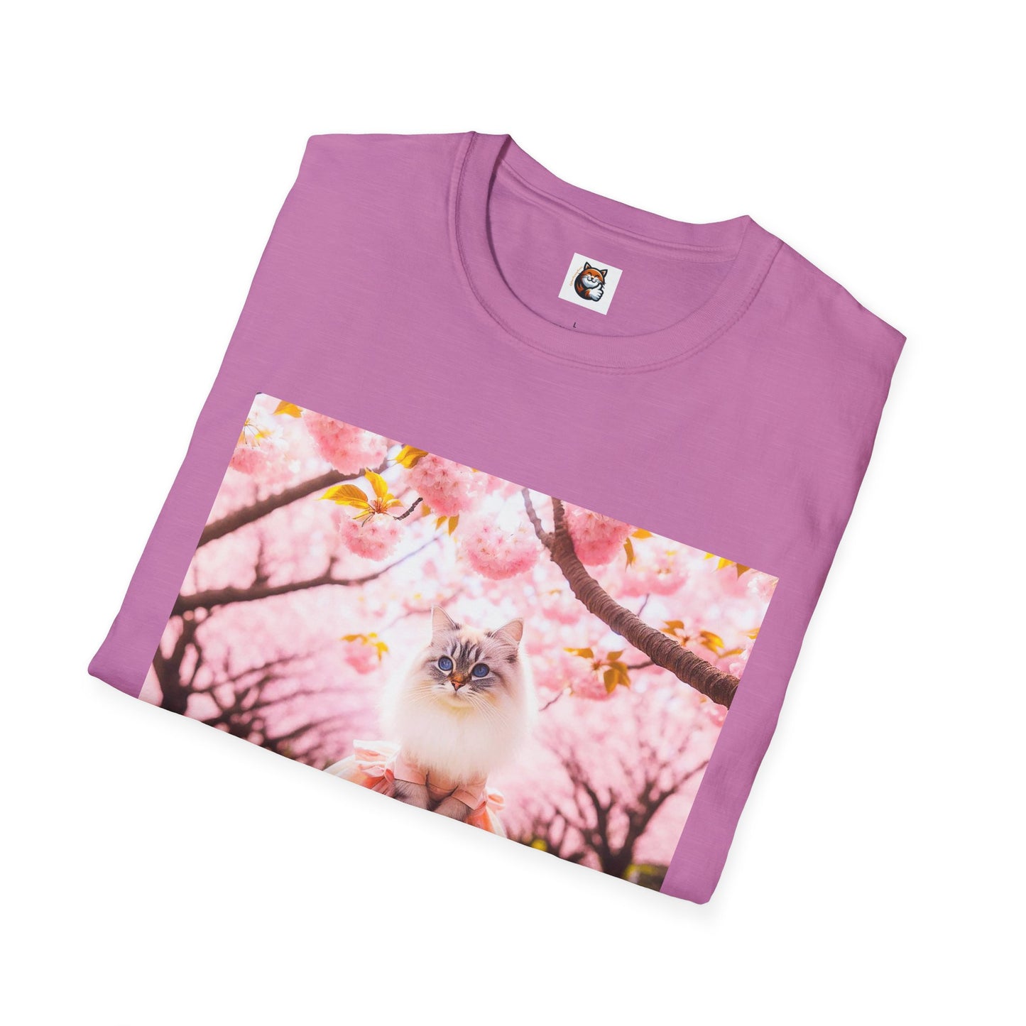 Siberian Cat pink dress shirt