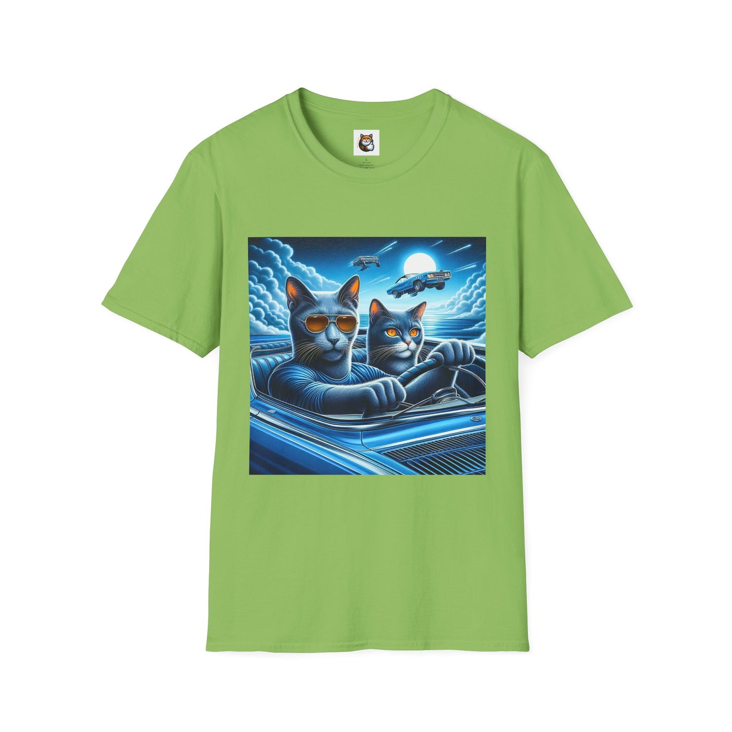 Russian Blue Cat pretty night T-Shirt