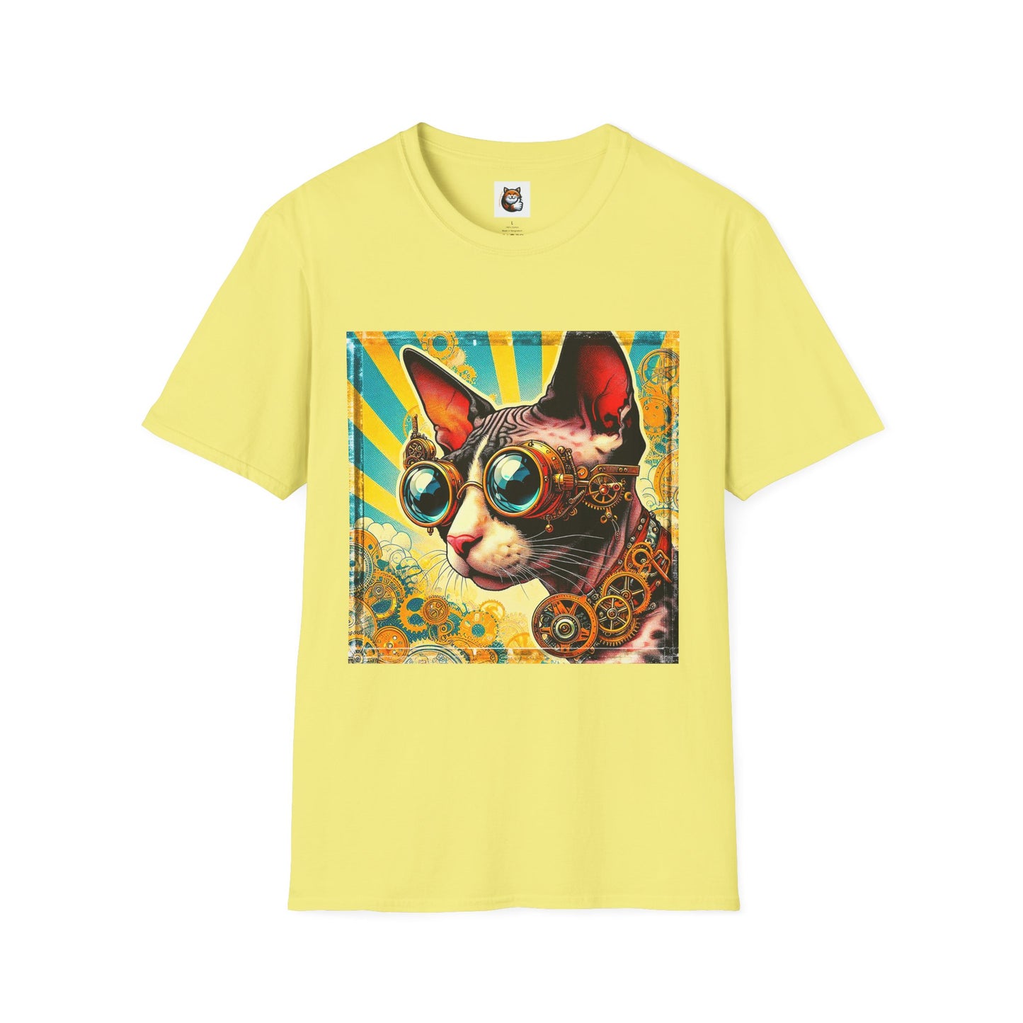 Cornish Rex Cat Unisex steam punk  T-Shirt