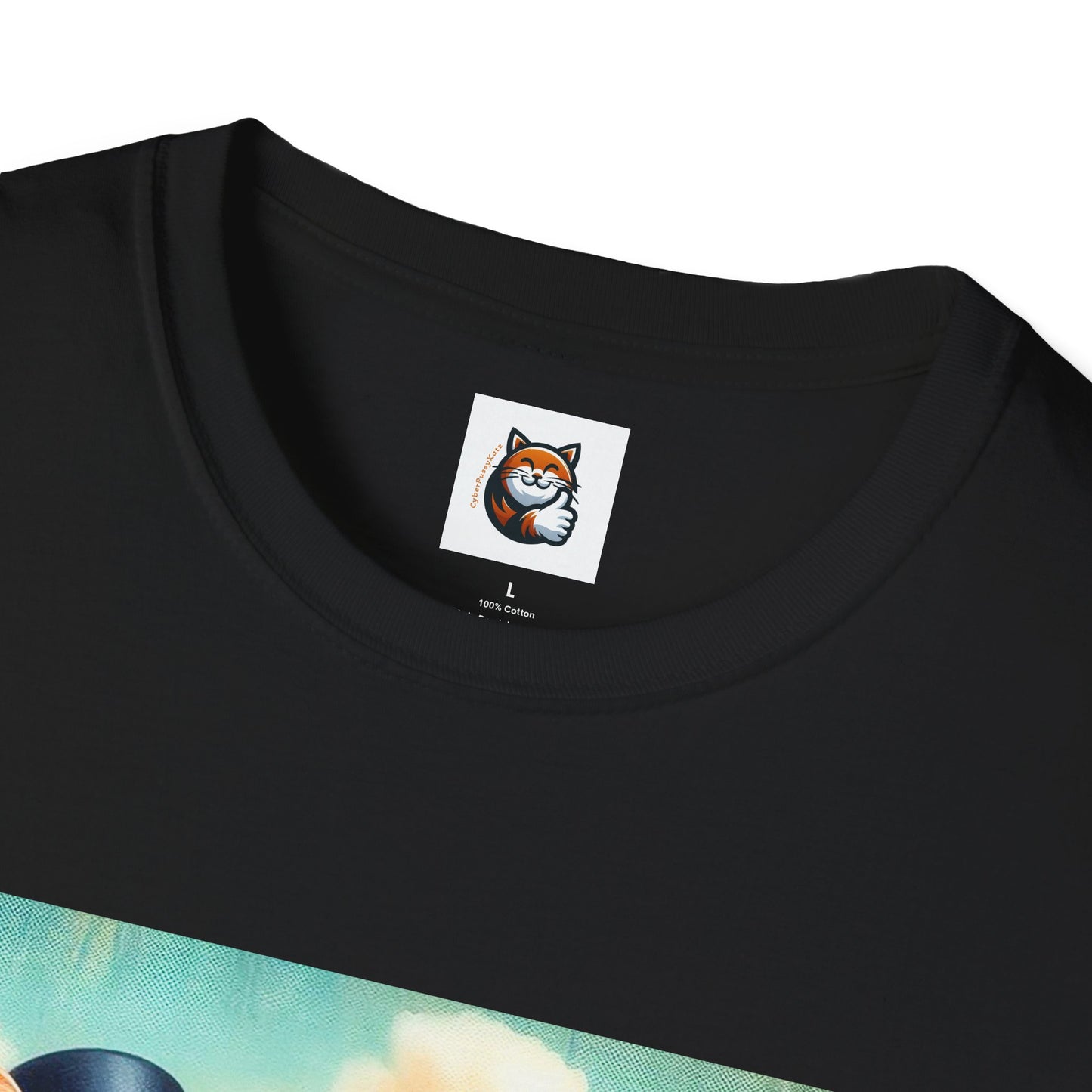 Wacky Domestic Cat Unisex Softstyle T-Shirt