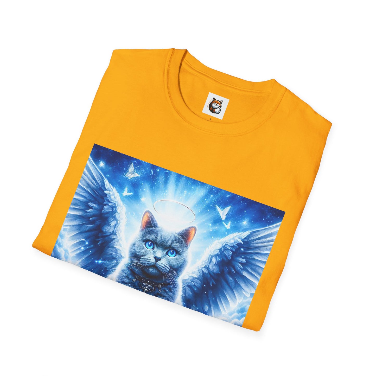 Russian Blue Cat Unisex Softstyle T-Shirt