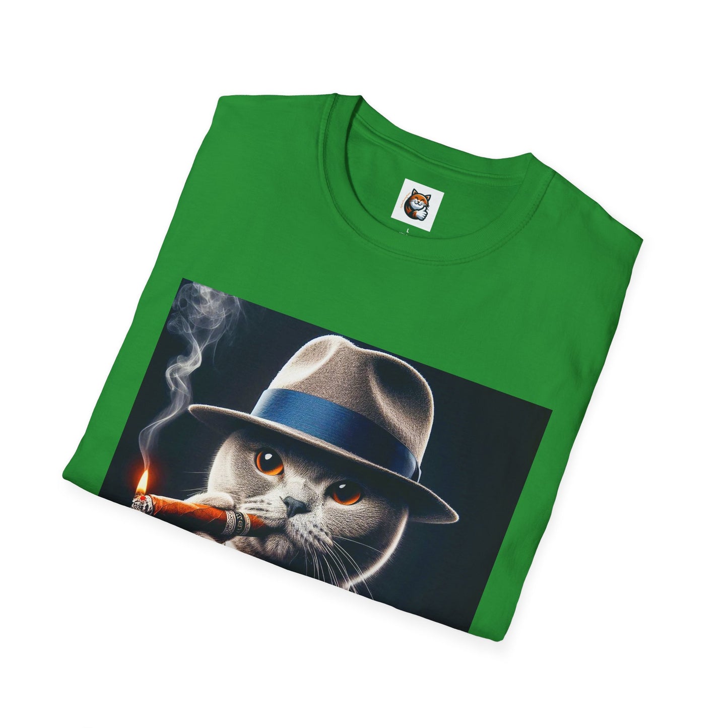 Russian Blue Cat  smoking and cigars T-Shirt