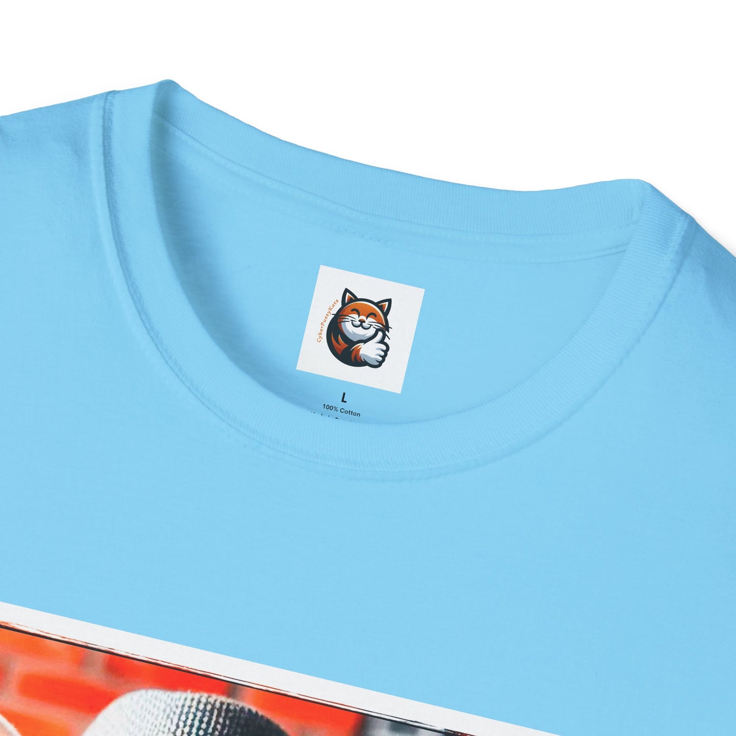 Devon Rex Cat hat and tie Softstyle T-Shirt