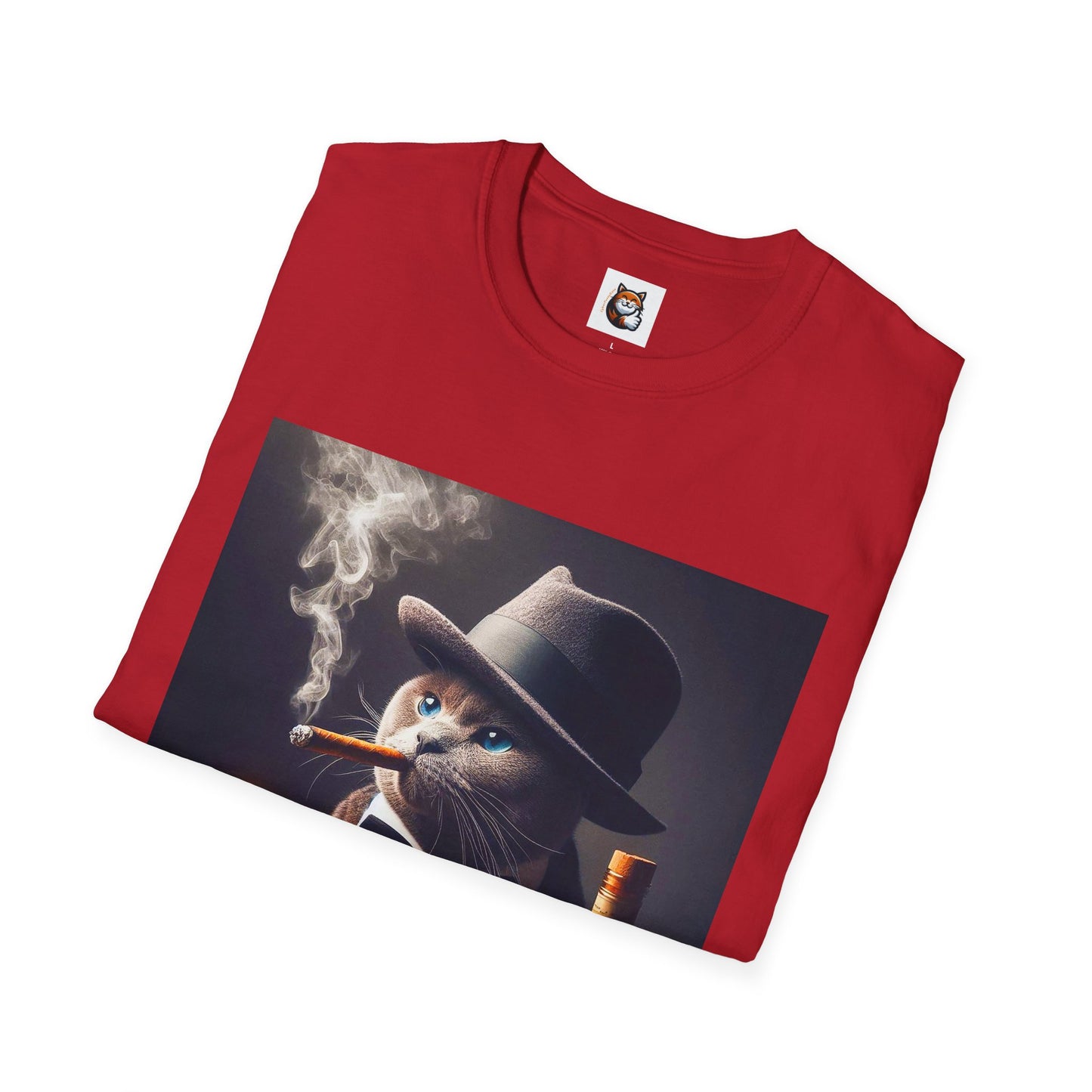 Russian Blue Cat Unisex Softstyle T-Shirt