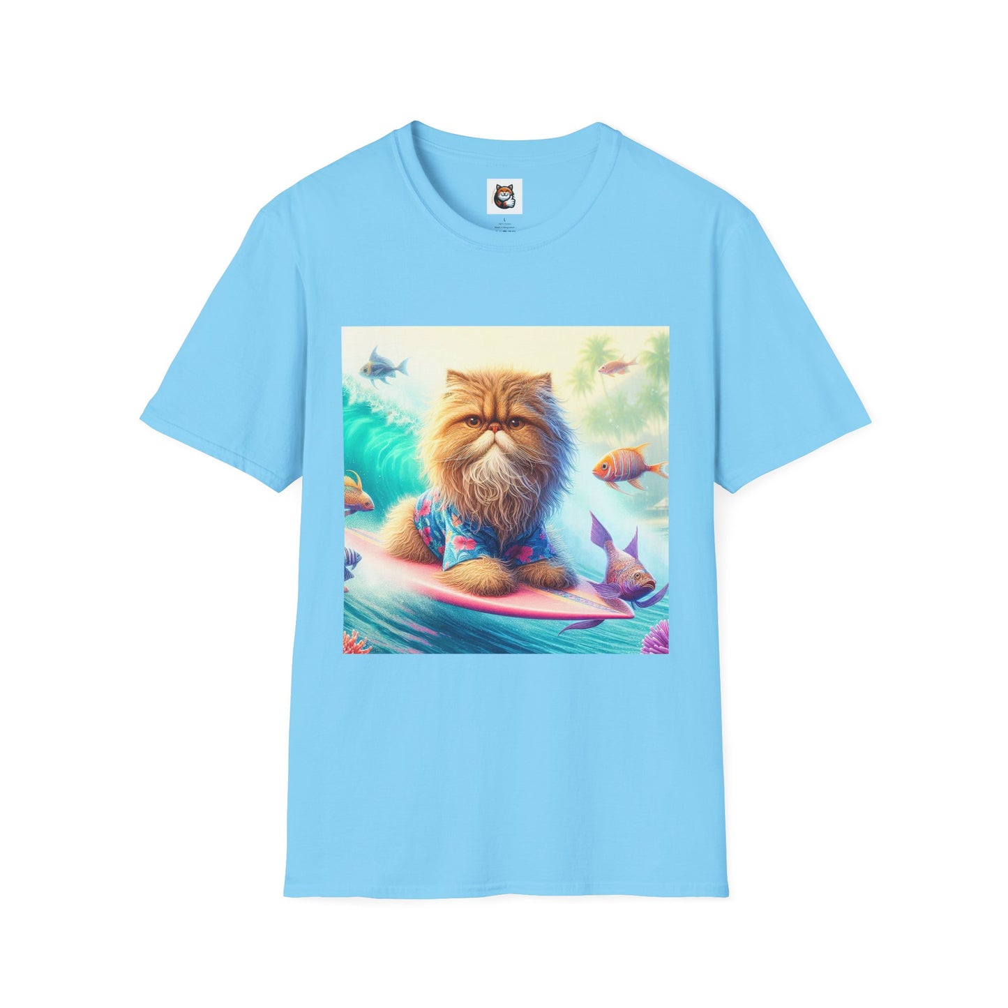 Selkirk Rex Cat T-Shirt angry surfer